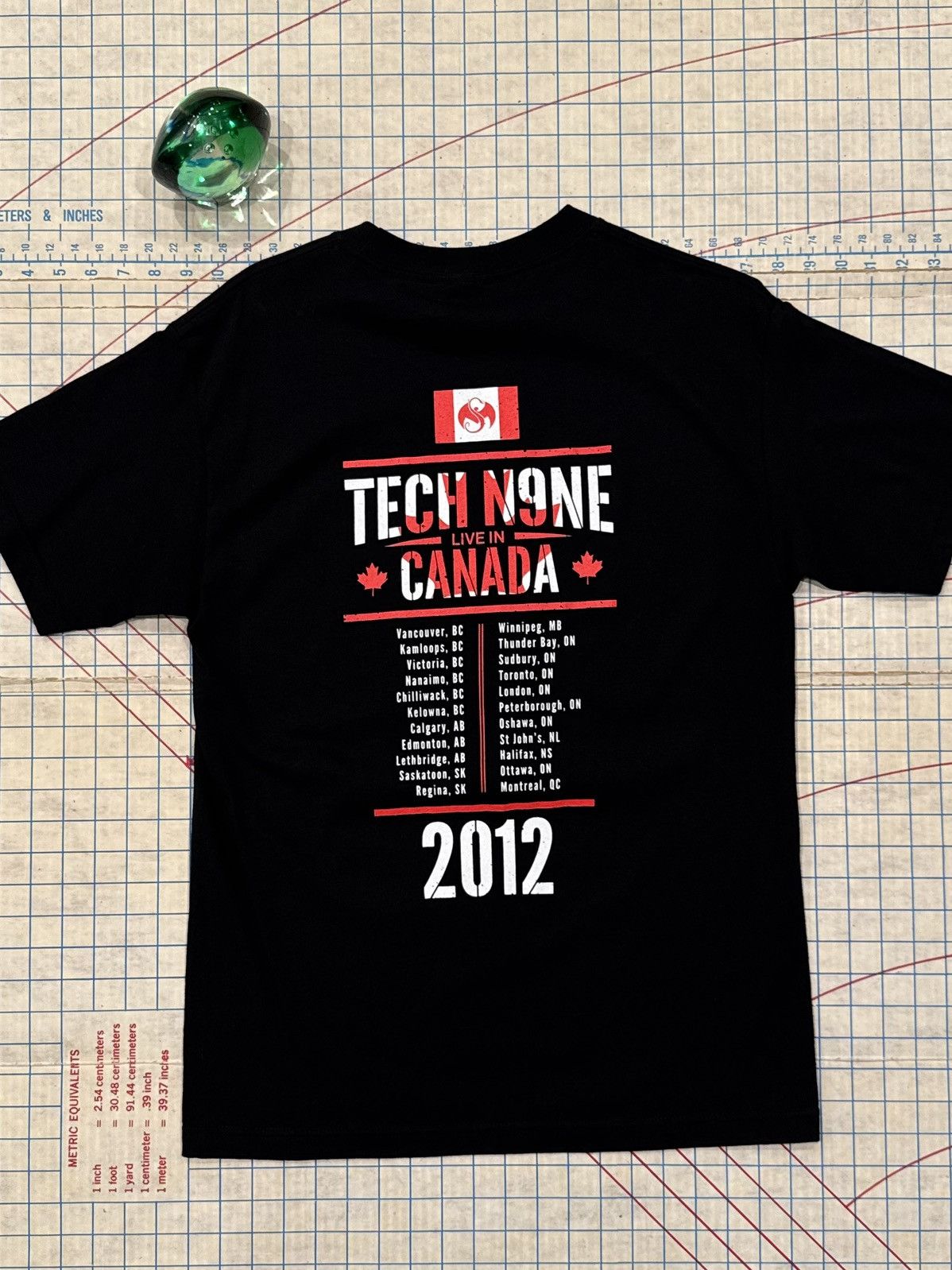 Rap Tees Tech N9ne Live in Canada Tech Nine Tour Tee Black Medium Size US M / EU 48-50 / 2 - 8 Thumbnail
