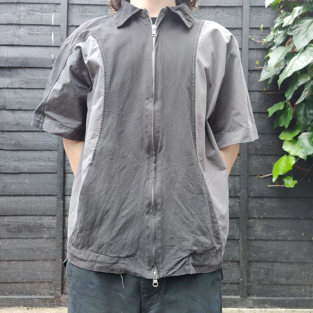 Other Grey Panelled Boxy Zip Shirt Size US S / EU 44-46 / 1 - 1 Thumbnail