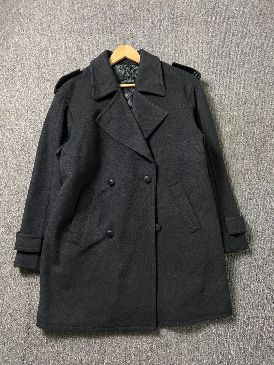 Japanese Brand Bieber Modell Double Breasted Wool Jacket (197) Size US S / EU 44-46 / 1 - 1 Thumbnail