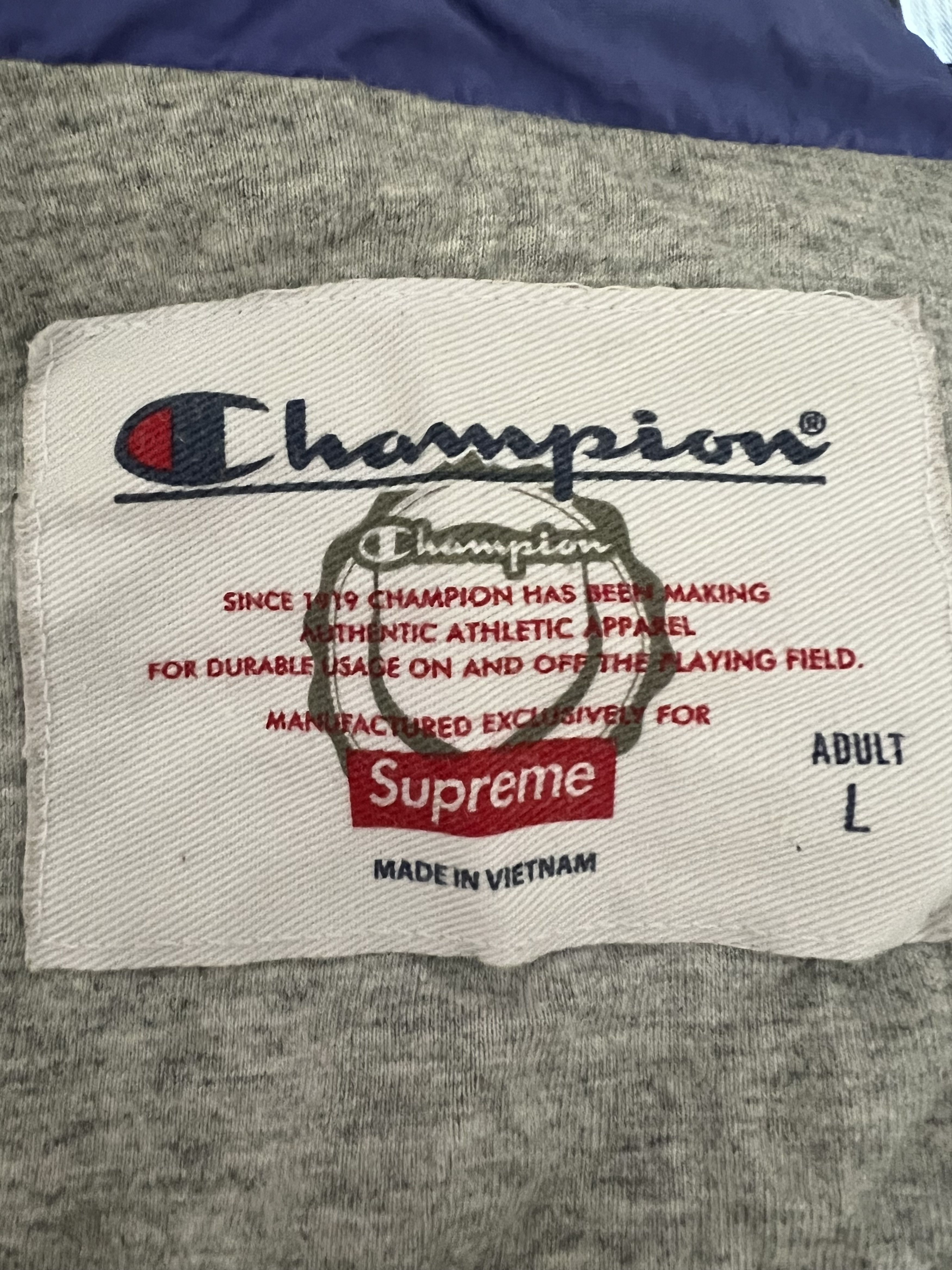 Champion × Supreme SS18 Supreme X Champion Track Jacket Size US L / EU 52-54 / 3 - 8 Thumbnail