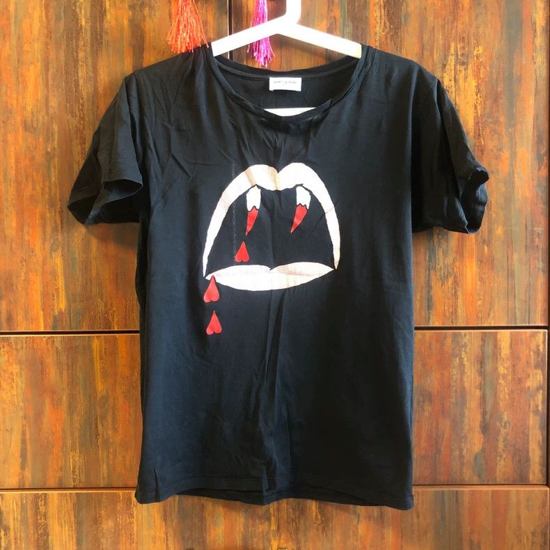 Saint Laurent Paris Saint Laurent Paris Blood tooth short sleeve T-shirt Size XS / US 0-2 / IT 36-38 - 2 Thumbnail