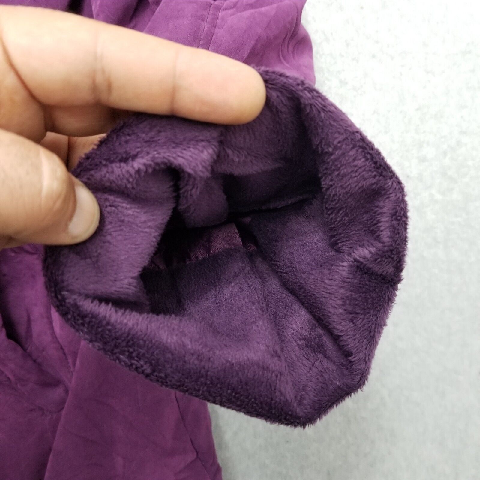 Other Studio Works Parka Jacket Womens 2X Purple Hooded Pockets Size ONE SIZE - 3 Thumbnail