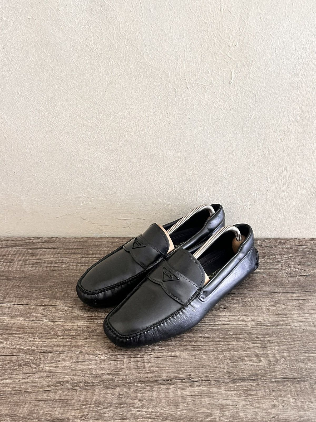 Prada Logo Loafers Size US 6 / EU 39 - 3 Thumbnail