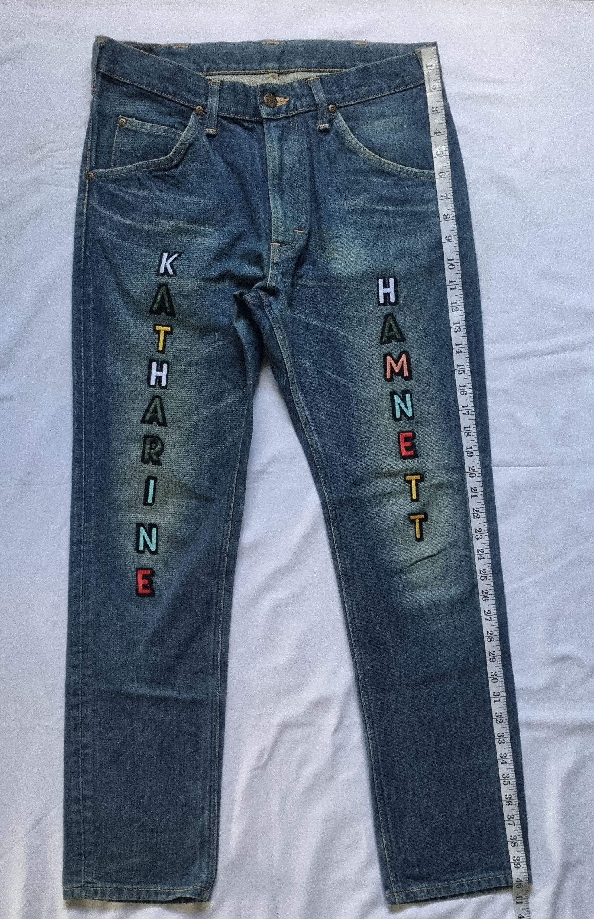 Katharine Hamnett London × Lee Lee Riders Sanforized For Katherine Hamnett Denim Jeans Size US 32 / EU 48 - 5 Thumbnail