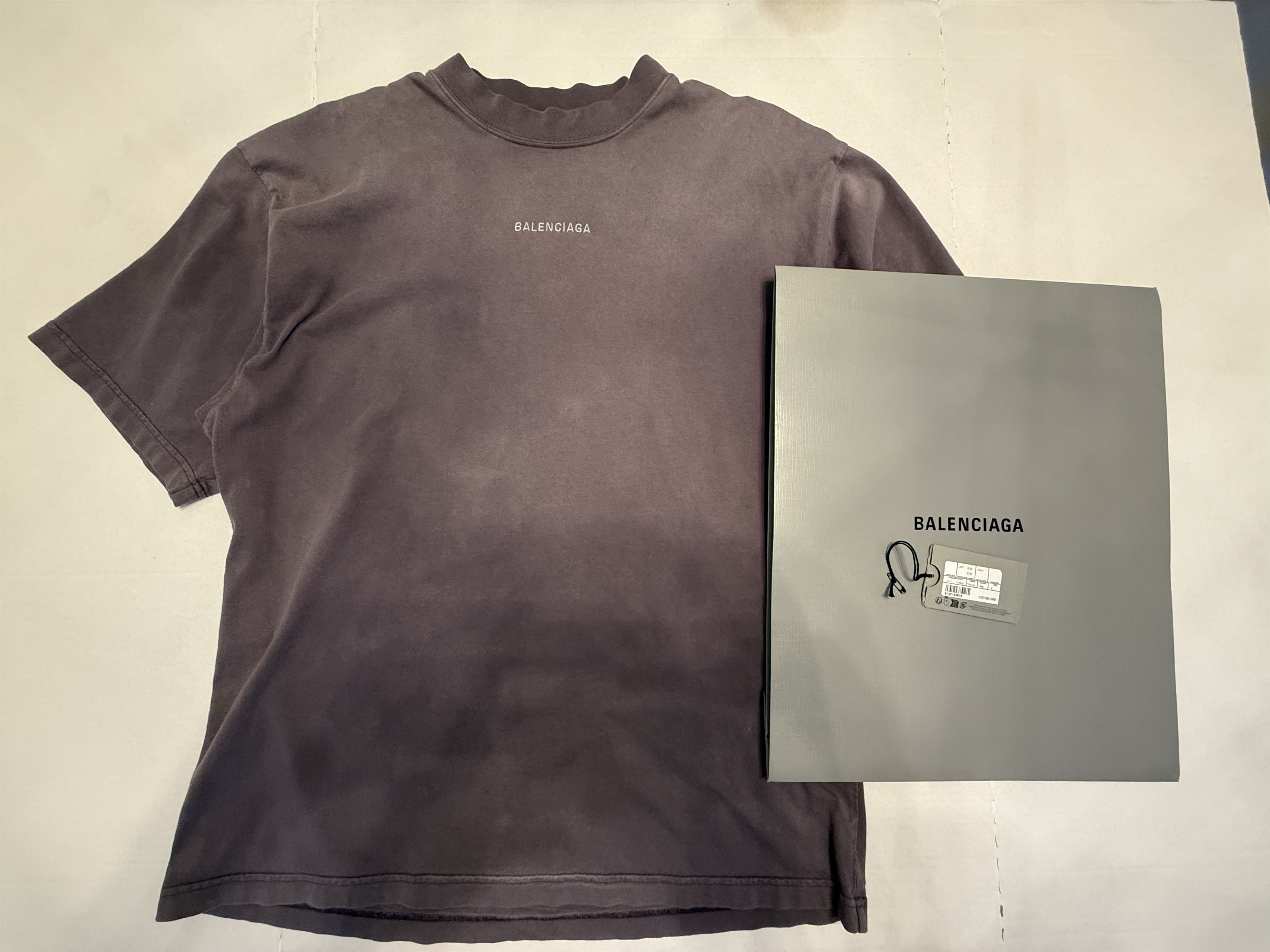 Balenciaga 2023 Balenciaga Medium Fit T-Shirt 'Purple' Size US M / EU 48-50 / 2 - 2 Thumbnail
