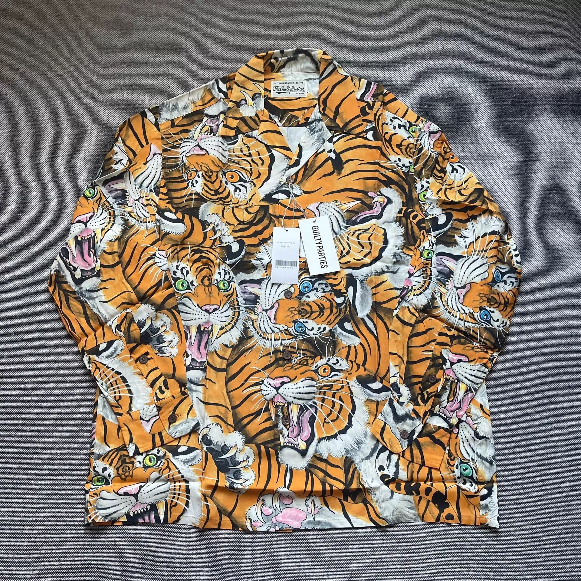 Wacko Maria Wacko Maria × Tim Lehi White Tiger Hawaiian Shirt M/L Size US M / EU 48-50 / 2 - 1 Thumbnail