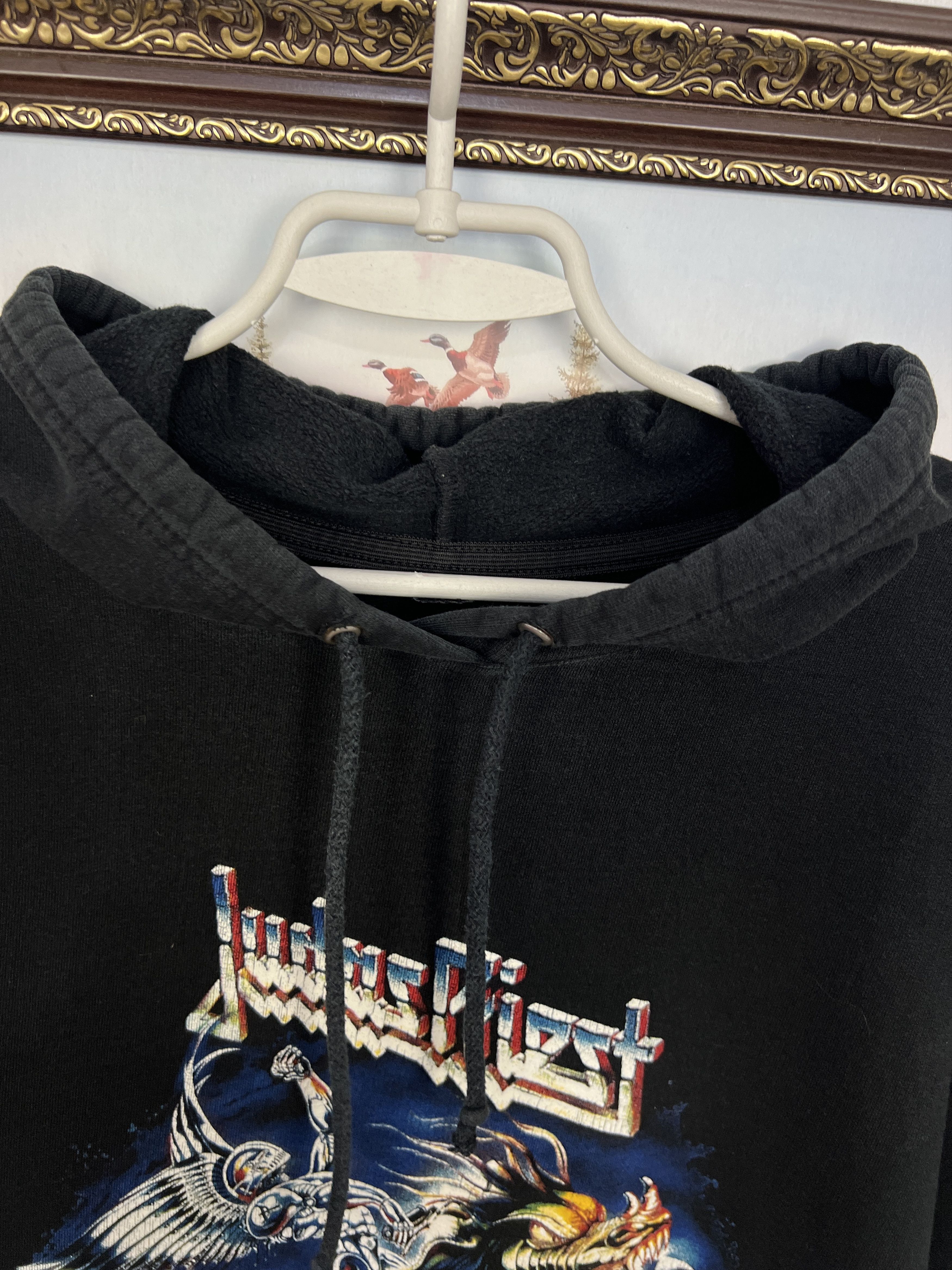 Vintage Vintage Judas Priest Over Print Band Black Hoodie Jacket Size US L / EU 52-54 / 3 - 4 Thumbnail