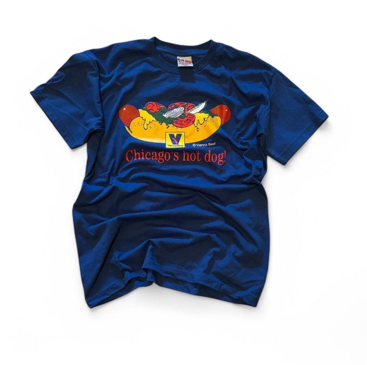 Russell Athletic × Vintage Rare 90s Vintage Vienna Sausage Tee Size US L / EU 52-54 / 3 - 1 Thumbnail