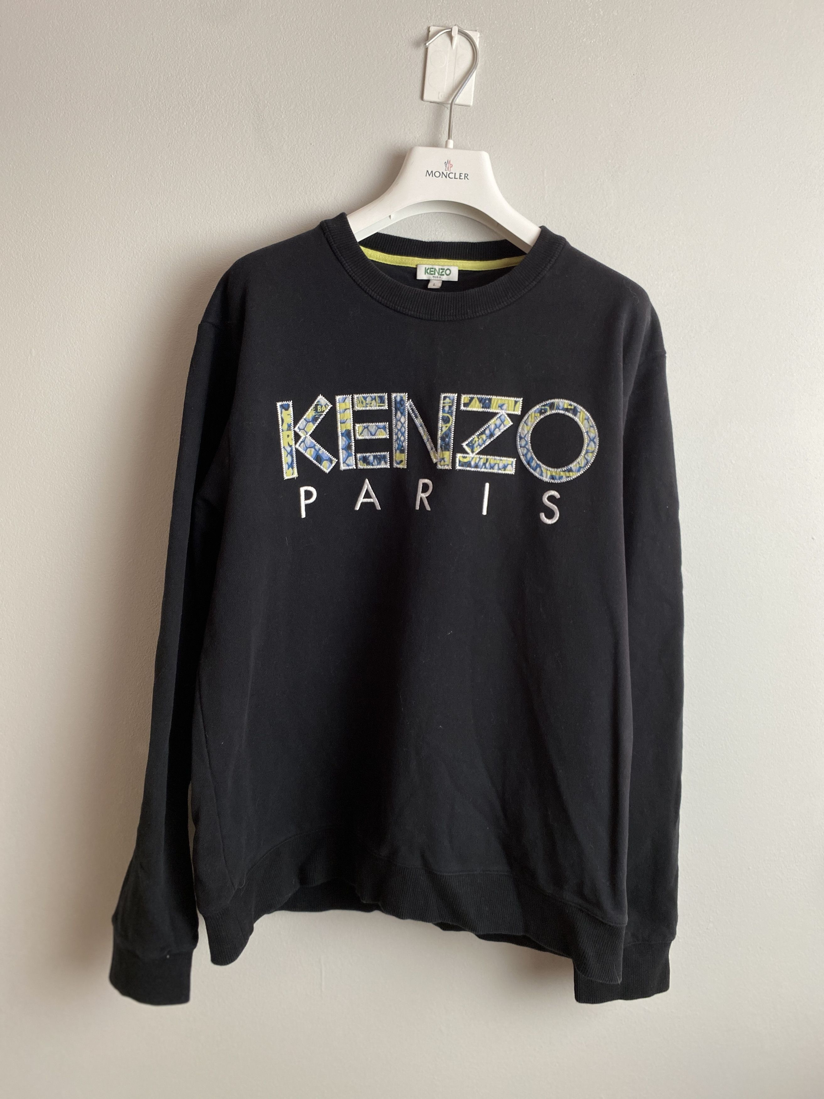 Kenzo Kenzo Paris big logo crewneck sweatshirt Size US L / EU 52-54 / 3 - 1 Thumbnail