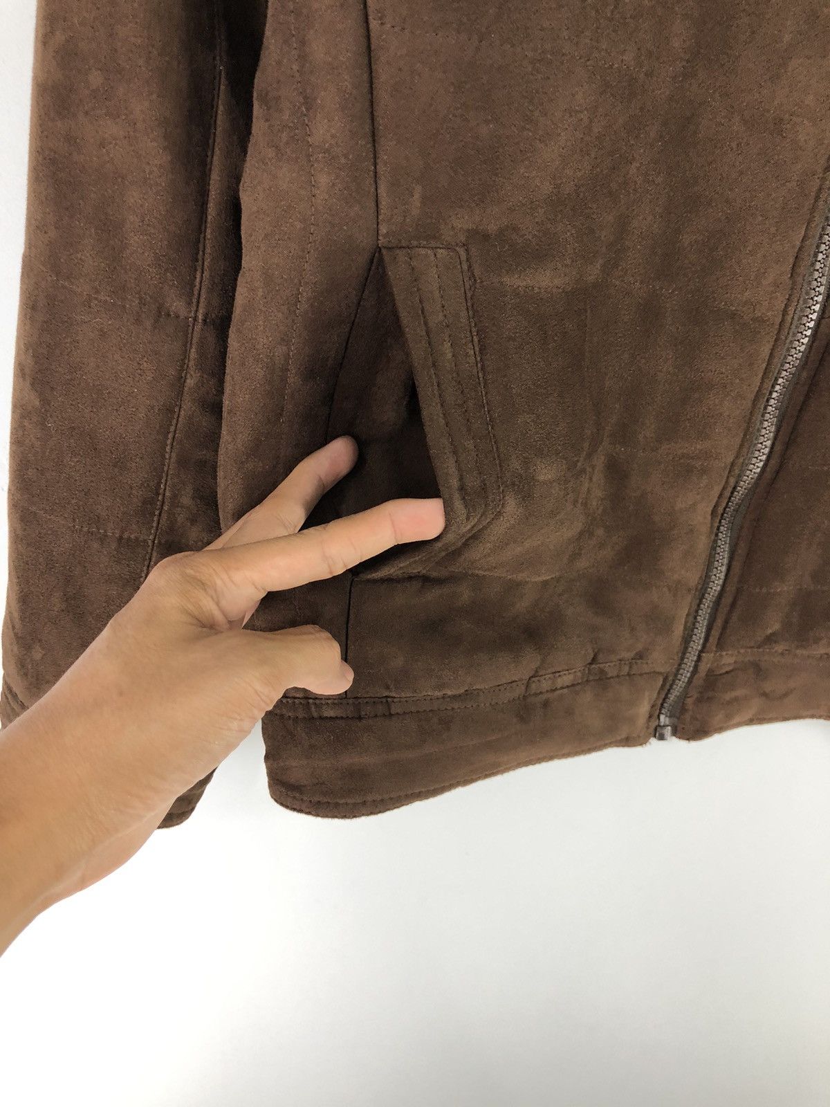 Japanese Brand Louis Chavlon Bikers Style Hooded Brown Jacket Size US M / EU 48-50 / 2 - 10 Thumbnail