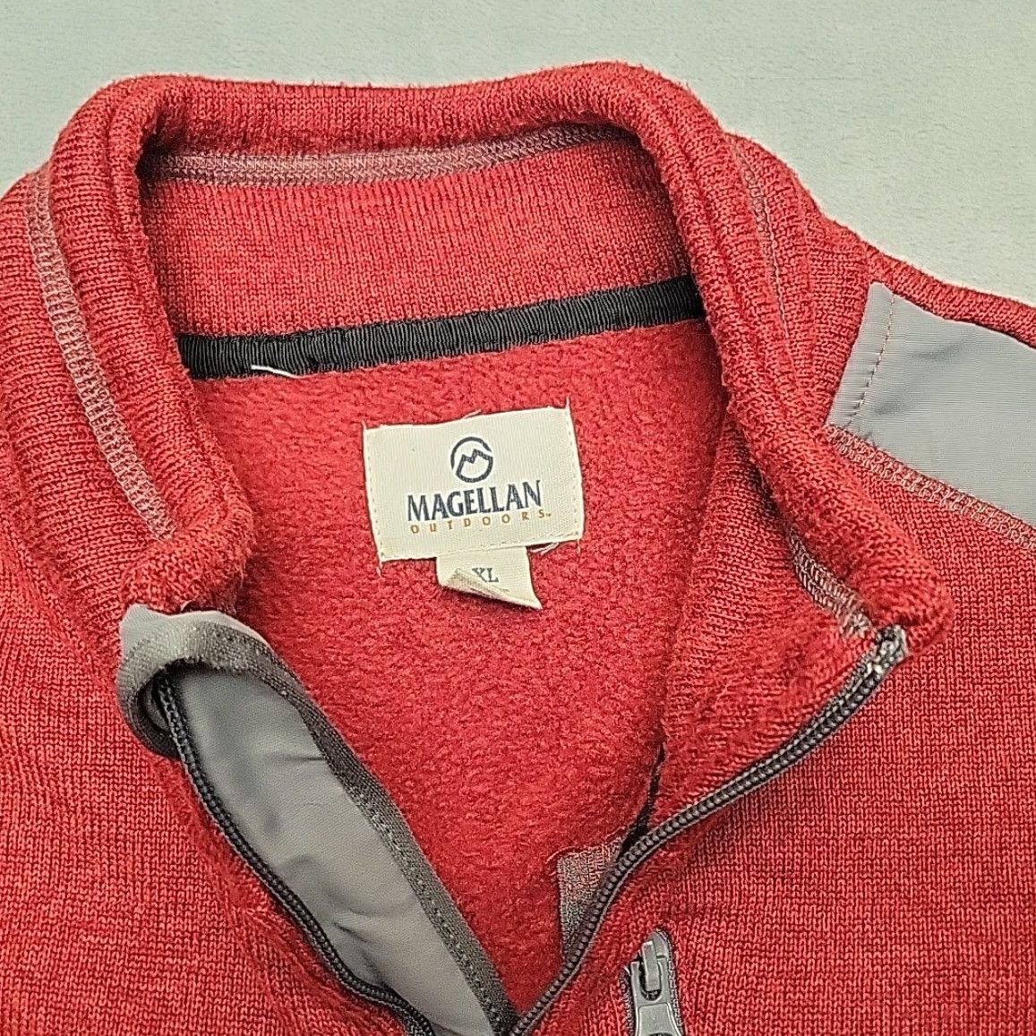 Vintage VINTAGE Magellan Outdoors Sweater Mens XL Red Full Zip Fleece Hiking Knit Jacket Better Size US XL / EU 56 / 4 - 4 Thumbnail