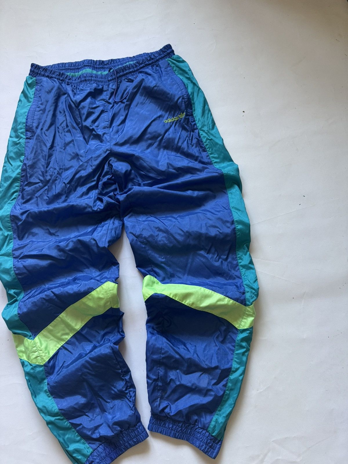 Adidas Vintage 90s Adidas Nylon Tracksuit Blue Teal Y2K Size US XL / EU 56 / 4 - 8 Thumbnail
