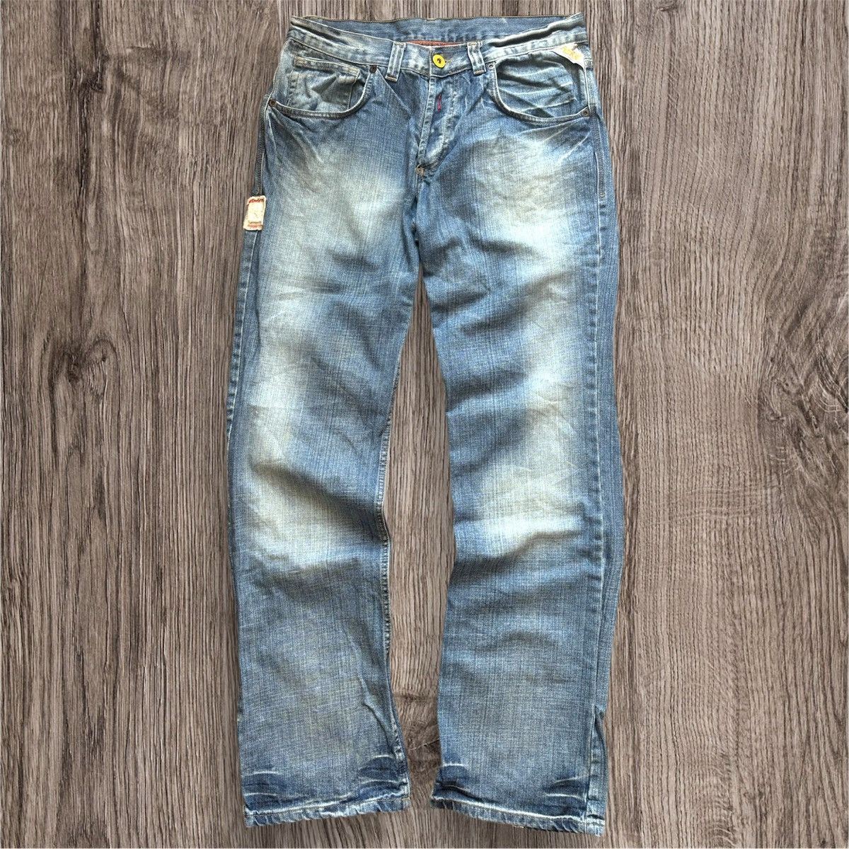 Affliction Vintage Replay Baggy Jeans Big Logo Embroidered y2k Denim Size US 34 / EU 50 - 2 Thumbnail