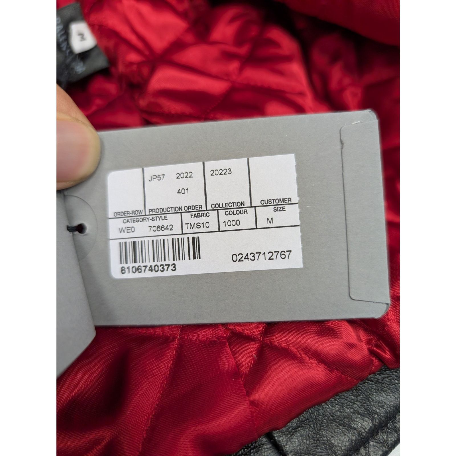 Balenciaga o1rshd1 Upcycled Biker Jacket in Black Size US M / EU 48-50 / 2 - 22 Thumbnail
