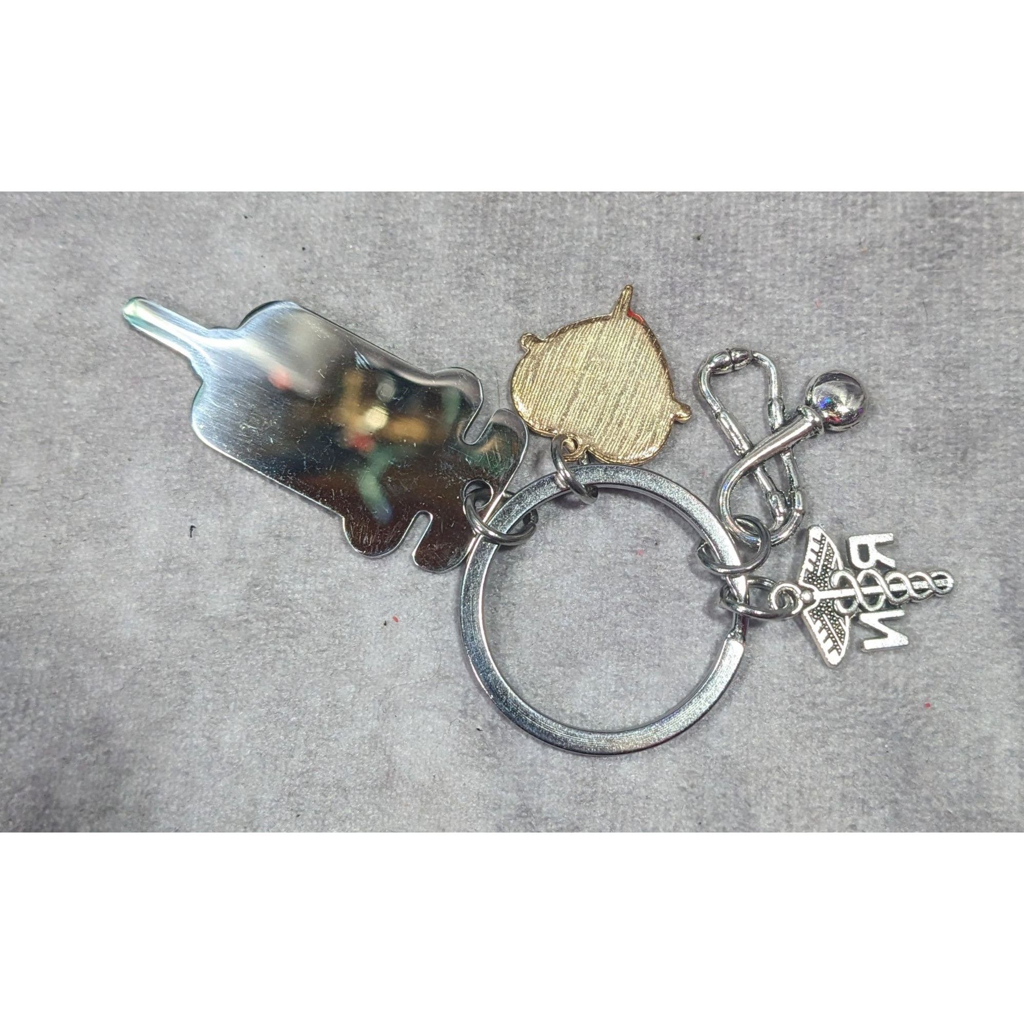 Other RN Nursing Motivational Multi Charm Keychain Size ONE SIZE - 6 Thumbnail