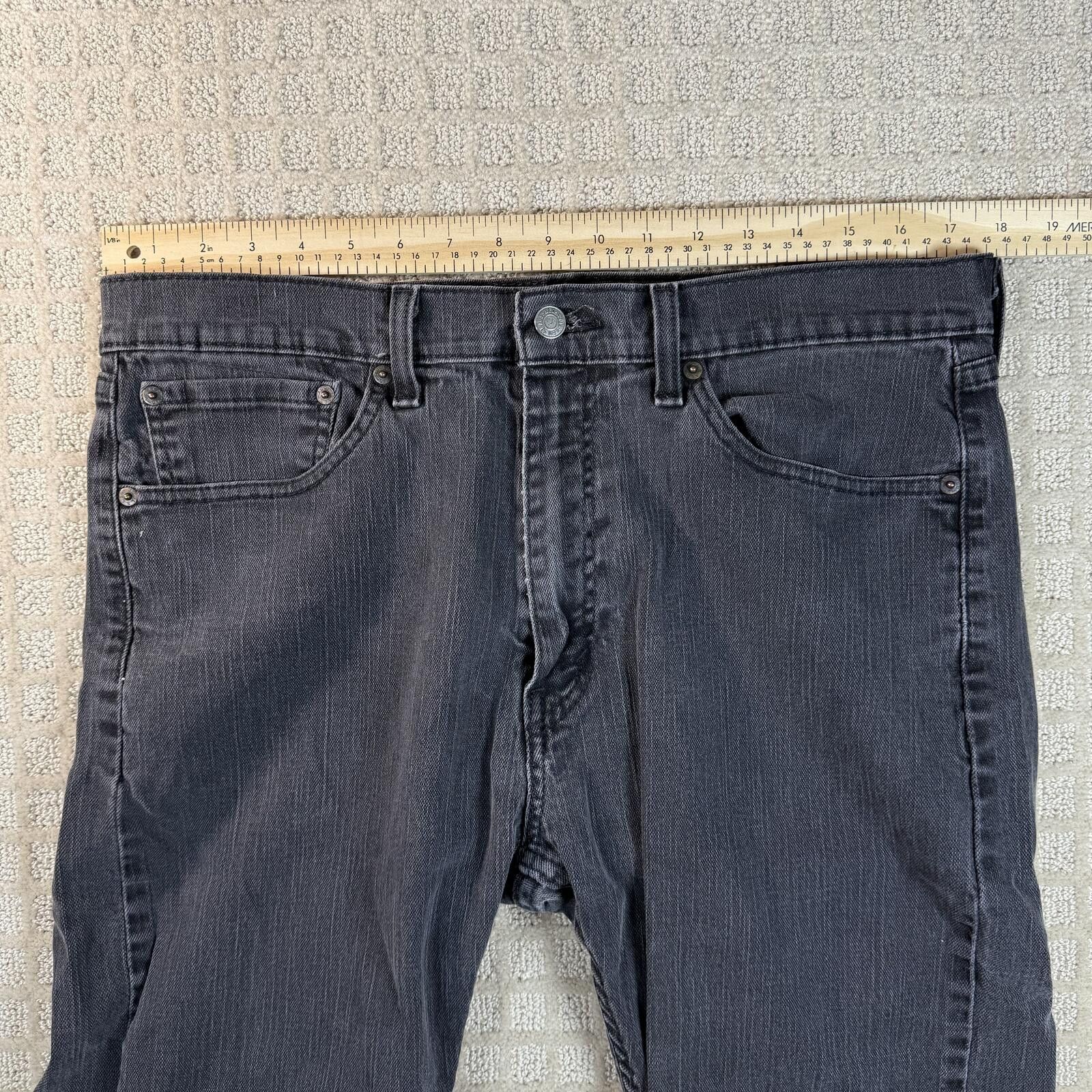 Other Levis 505 Black Denim Jeans 36x28 Straight Leg Size US 36 / EU 52 - 3 Thumbnail