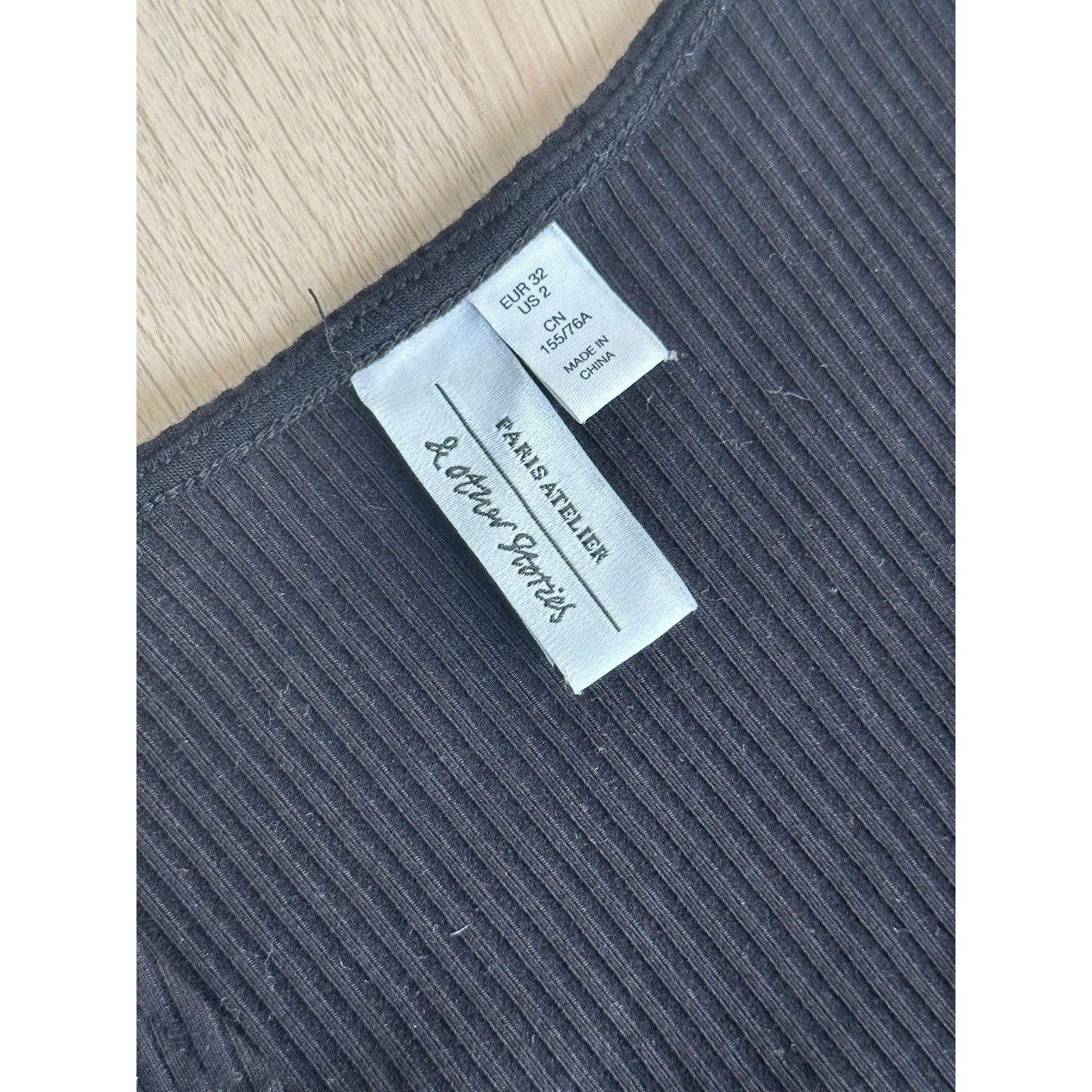 & Other Stories Cotton Black & Other Stories Black Wrap Dress - Size 2 -Mint Size XS / US 0-2 / IT 36-38 - 7 Thumbnail
