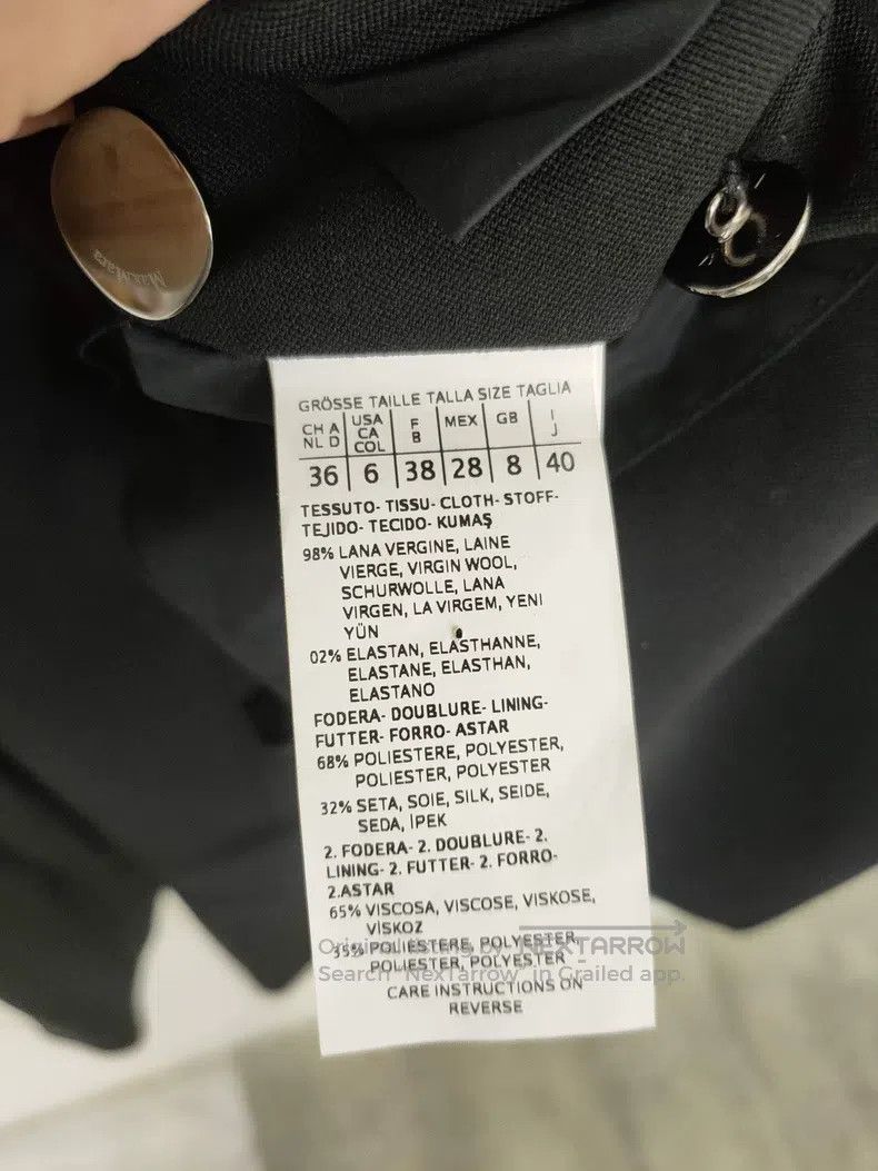 Max Mara Max Mara Solid Color Double-Breasted Lapel Suit Jacket Size XS / US 0-2 / IT 36-38 - 4 Thumbnail