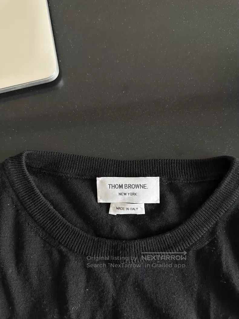 Thom Browne Thom Browne Black Woolen Sweater Size US XL / EU 56 / 4 - 3 Thumbnail