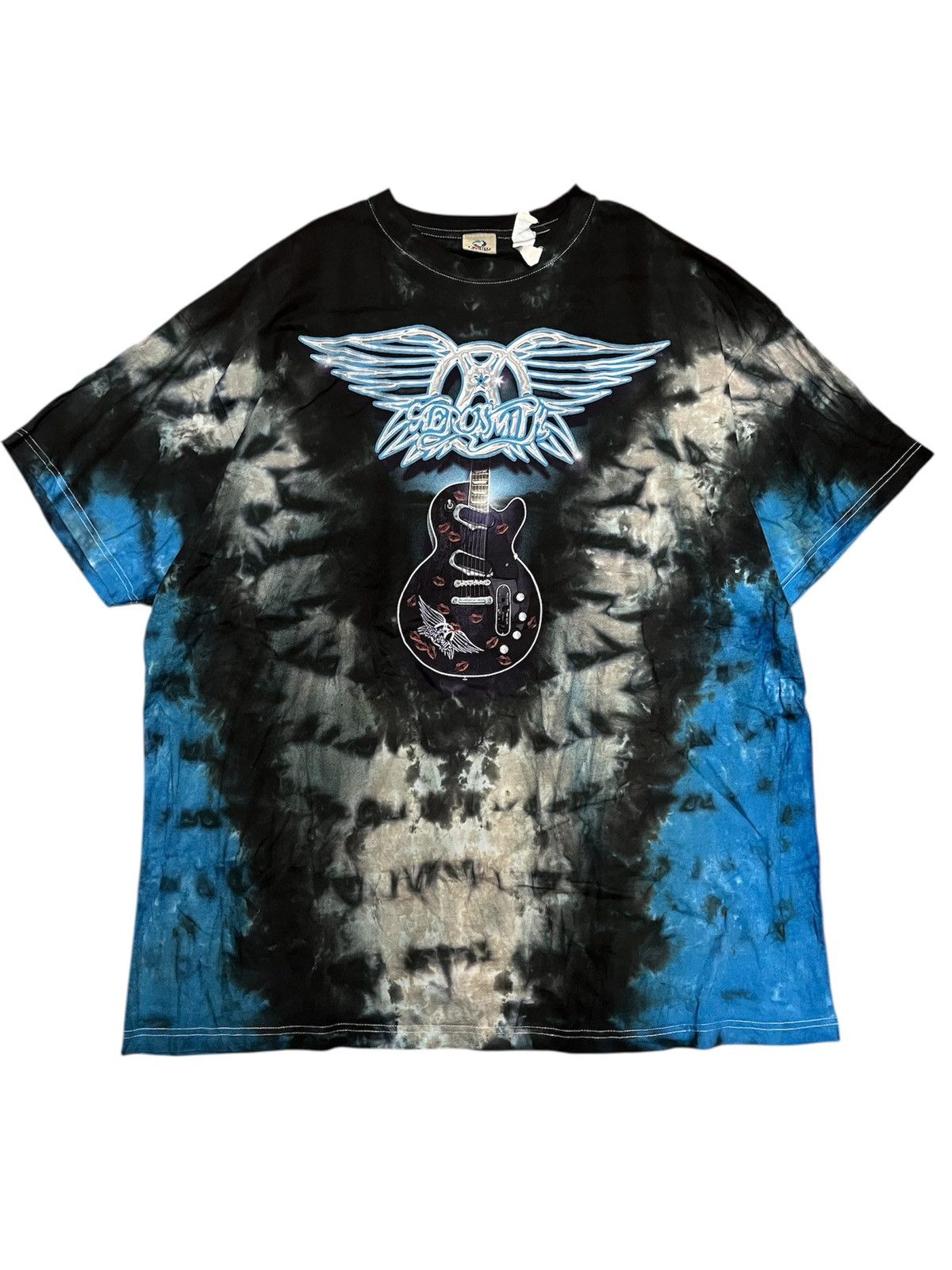 Vintage LIQUID BLUE AEROSMITH BAND x TIE DYE x RARE Size US XXL / EU 58 / 5 - 1 Thumbnail