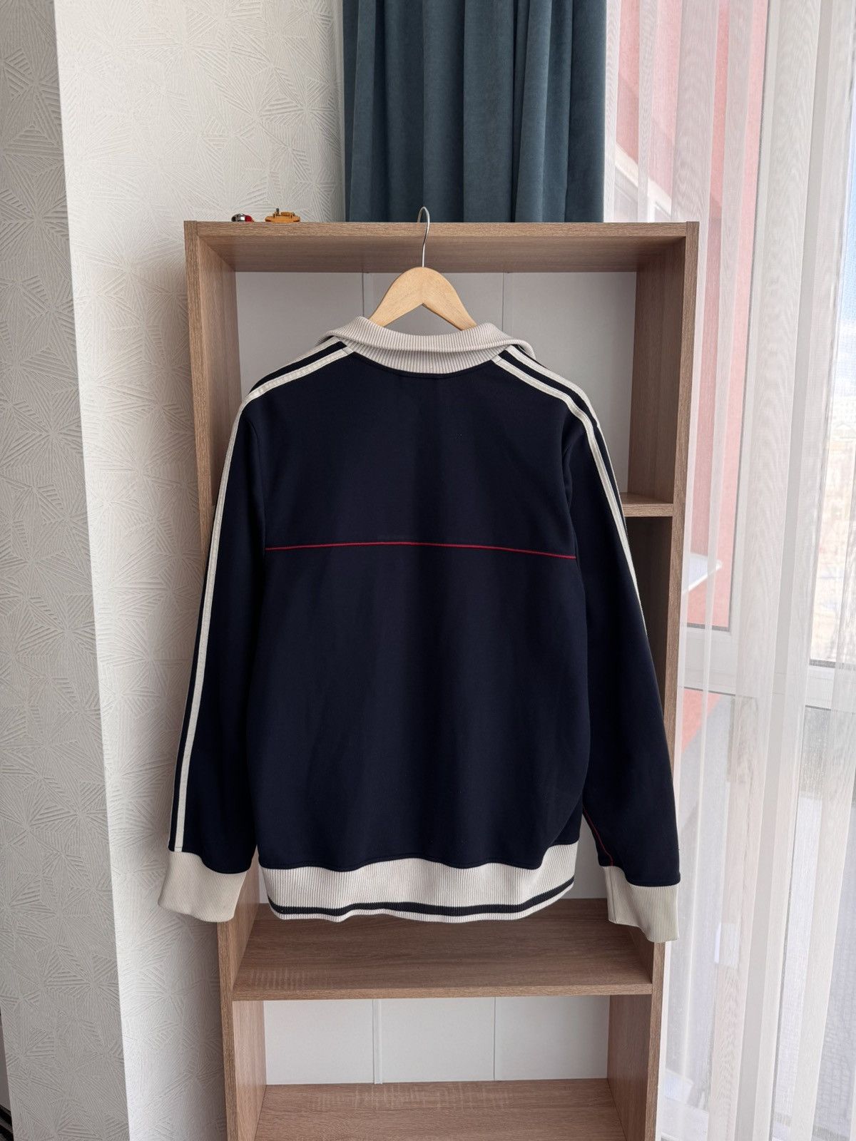 Adidas × Vintage Vintage Adidas Three Stripes Streetwear Japanese Zip Hoodie Size US L / EU 52-54 / 3 - 16 Thumbnail