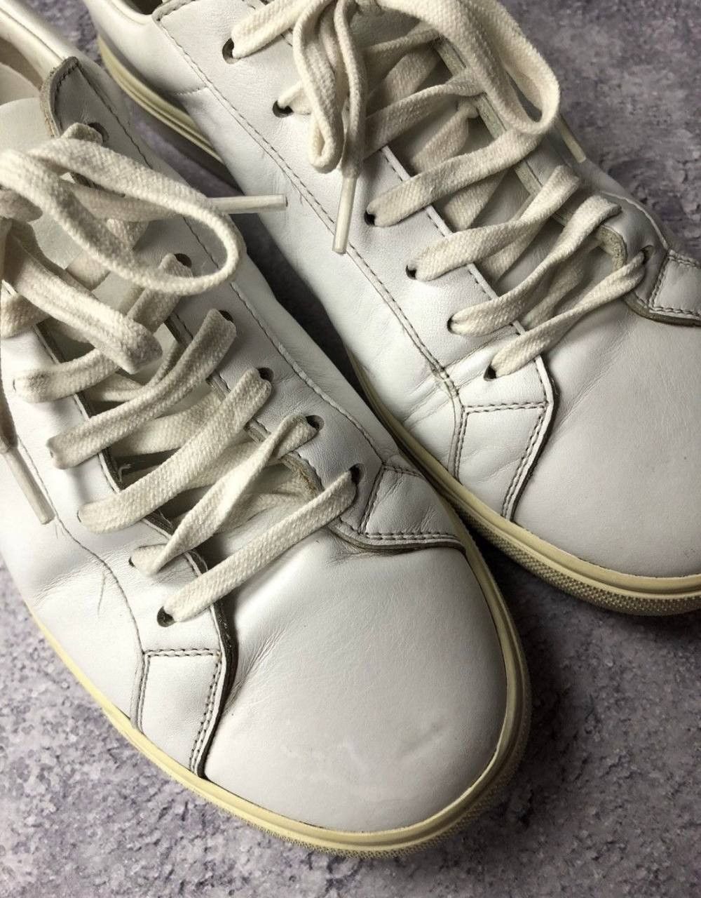 Saint Laurent Paris Saint Laurent White Leather Sneakers Luxury Size US 6 / EU 39 - 6 Thumbnail