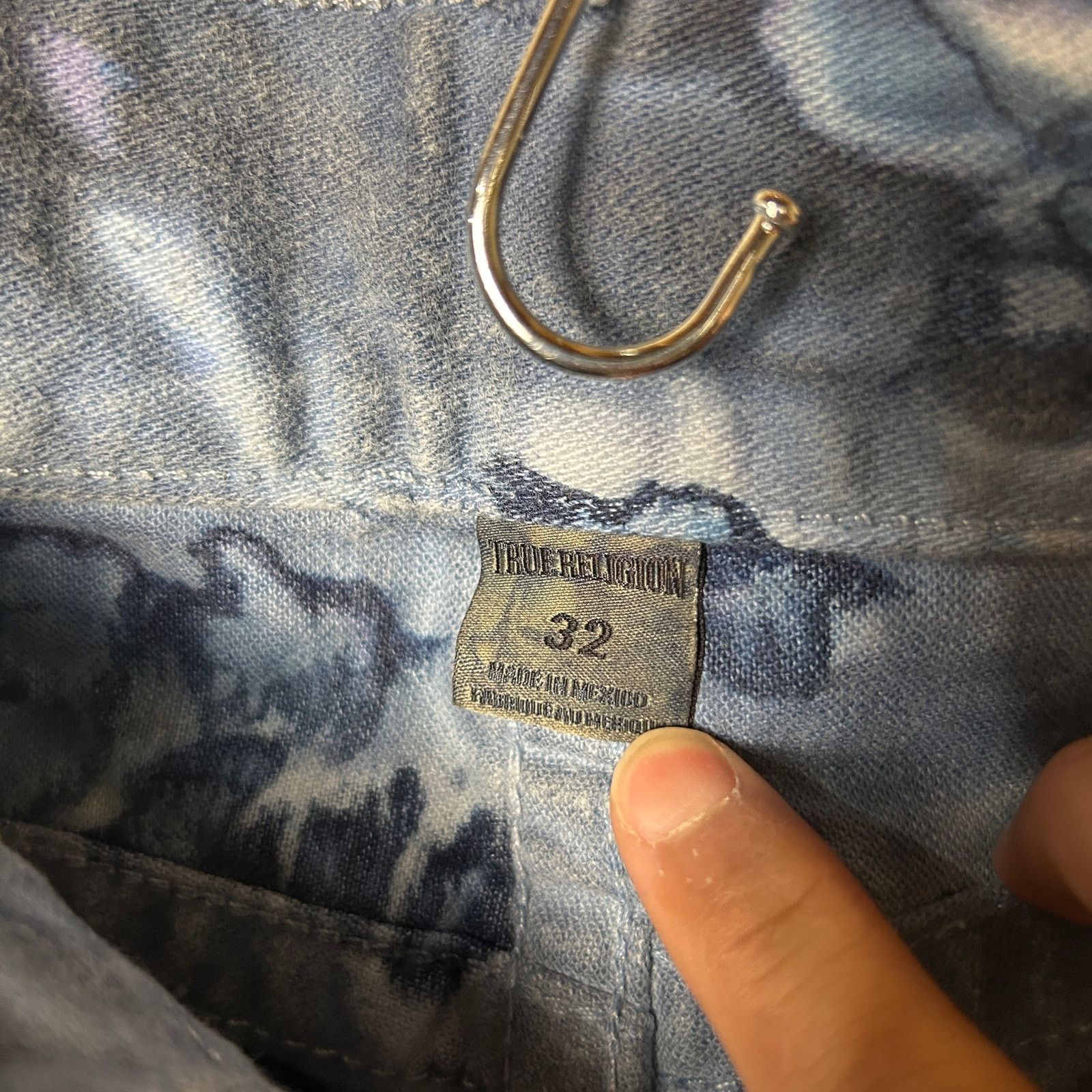 True Religion True Religion Ricky Straight Tie Dye BSO Black 32" Y2K Jeans Size US 32 / EU 48 - 5 Thumbnail
