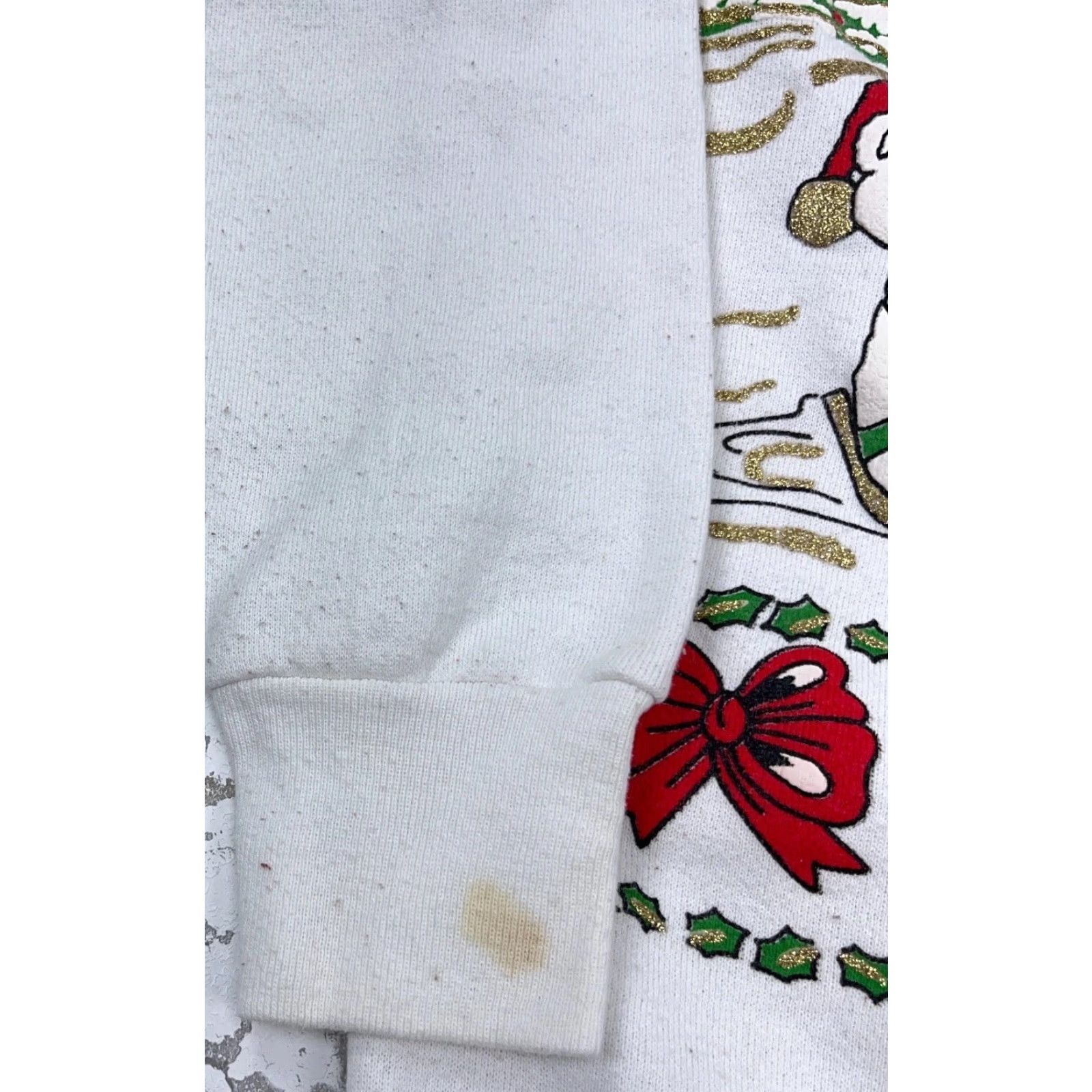 Vintage VINTAGE Oneita Christmas Sweater Crew Neck Women S White 90s 80s USA Snowman Pullover Sweatshirt Knit Size S / US 4 / IT 40 - 4 Thumbnail