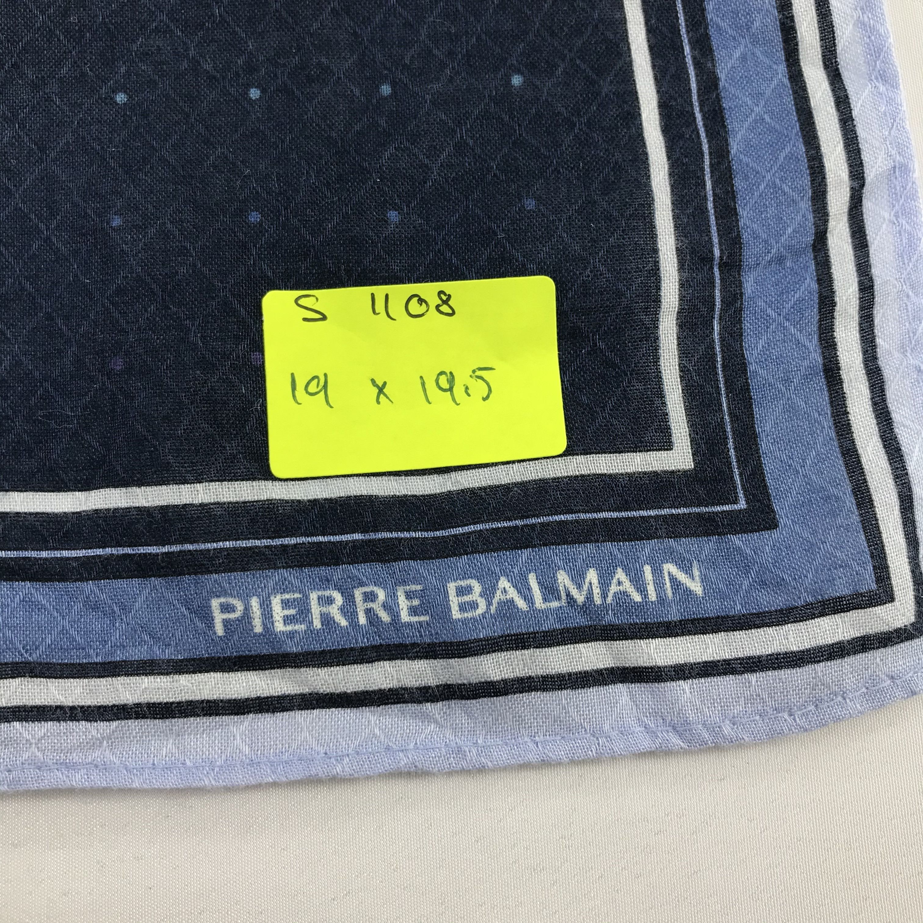 Pierre Balmain × Vintage Pierre Balmain Bandana / Handkerchief / Neckerchief - S1108 Size ONE SIZE - 5 Thumbnail