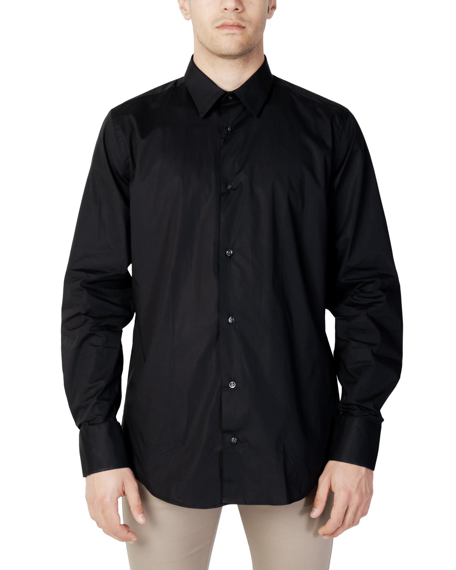 image of Liu Jo Buttoned Long Sleeve Shirt in Black, Men's (Size 2XS)