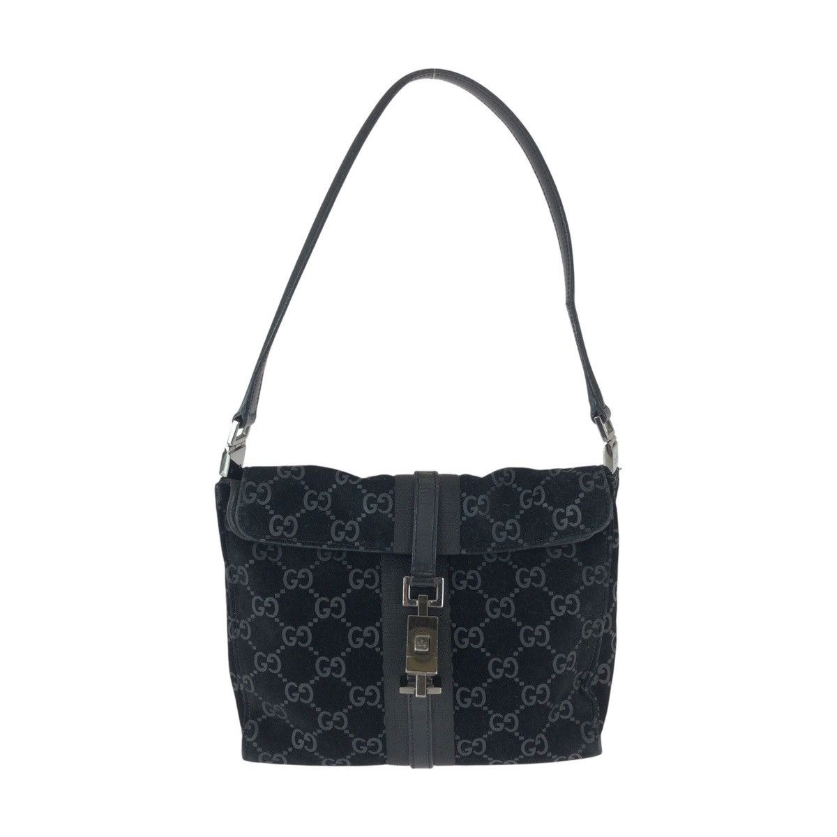 Gucci Gucci Jackie Suede Leather Shoulder Bag Leather Shoulder Bag 0013734 Duty Free For Usa in Black, Women's