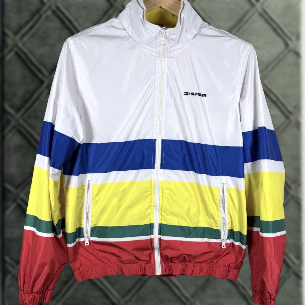 Tommy Hilfiger VTG Tommy Hilfiger Archives Nautical Yacht Full Zip Retro Windbreaker Jacket Multicolor Men Medium Size US M / EU 48-50 / 2 - 1 Thumbnail