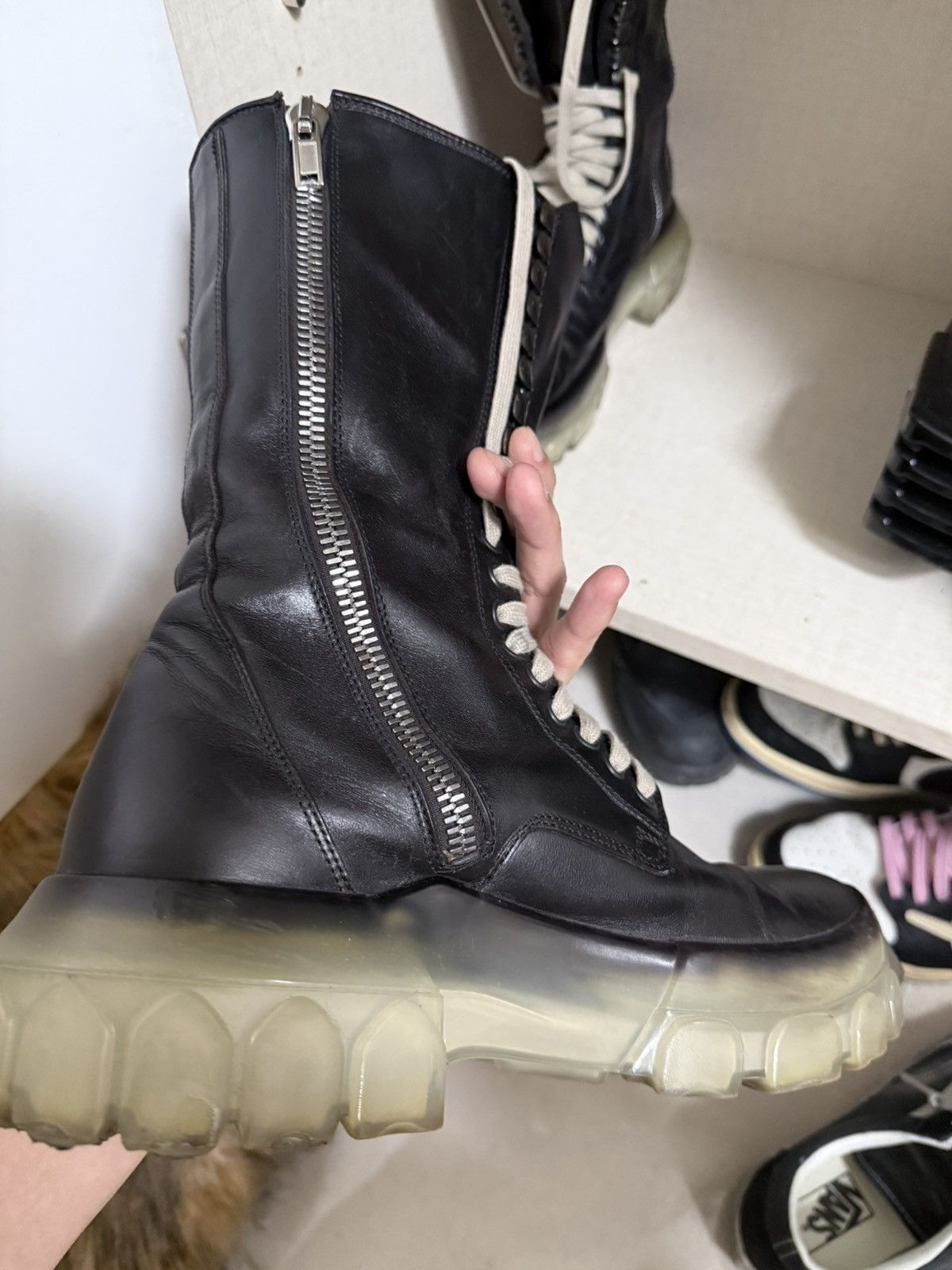 Rick Owens Sisyphus Tractor Boots Size US 8 / EU 41 - 8 Thumbnail