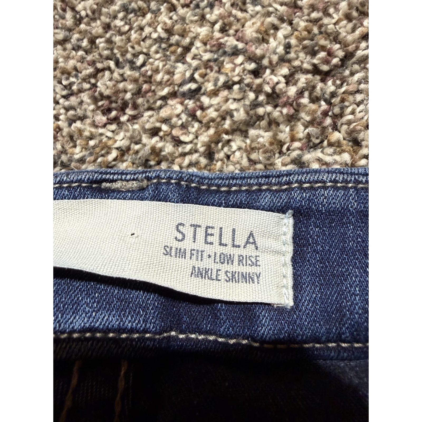 Vintage VINTAGE Buckle BKE Buckle Stella Women's Jeans Size 28Blue Denim Low Rise Ankle Skinny Slim, 5-Pocket, Stretch, Regular, Blue, Women, Jeans Size 28" / US 6 / IT 42 - 3 Thumbnail