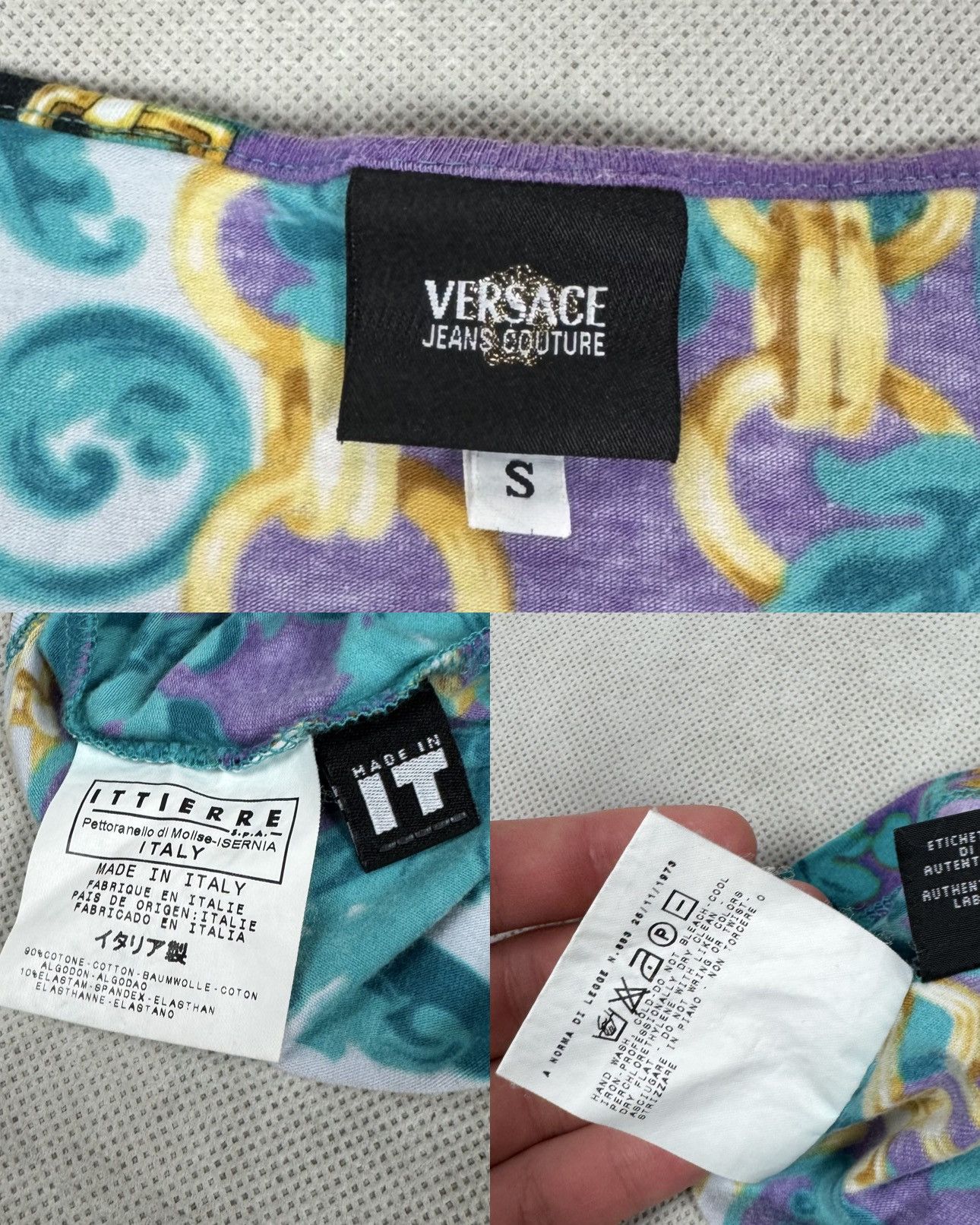 Versace × Vintage Versace Jeans Couture Women's Y2K Pullover Blouse S Size S / US 4 / IT 40 - 3 Thumbnail