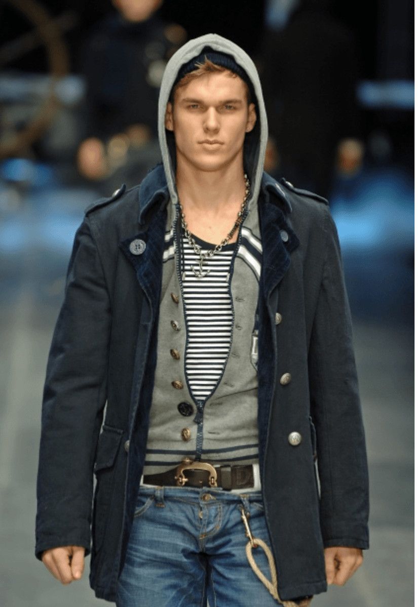 Dolce & Gabbana AW2006 Dolce & Gabbana Navy Naval Double-Breasted Coat Size US L / EU 52-54 / 3 - 2 Thumbnail
