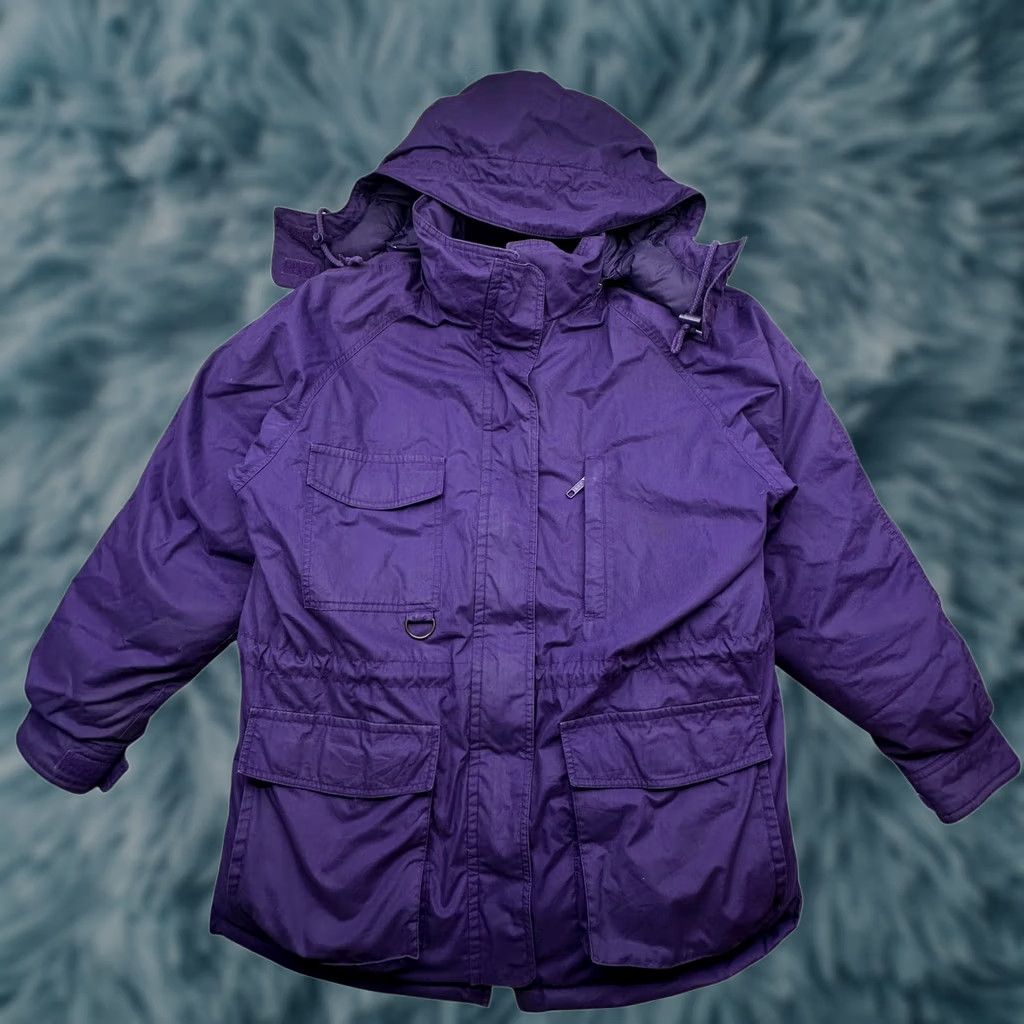 Eddie Bauer VINTAGE Eddie Bauer Snowline Goose Down Parka Hooded Jacket Womens Medium Purple Size M / US 6-8 / IT 42-44 - 1 Thumbnail