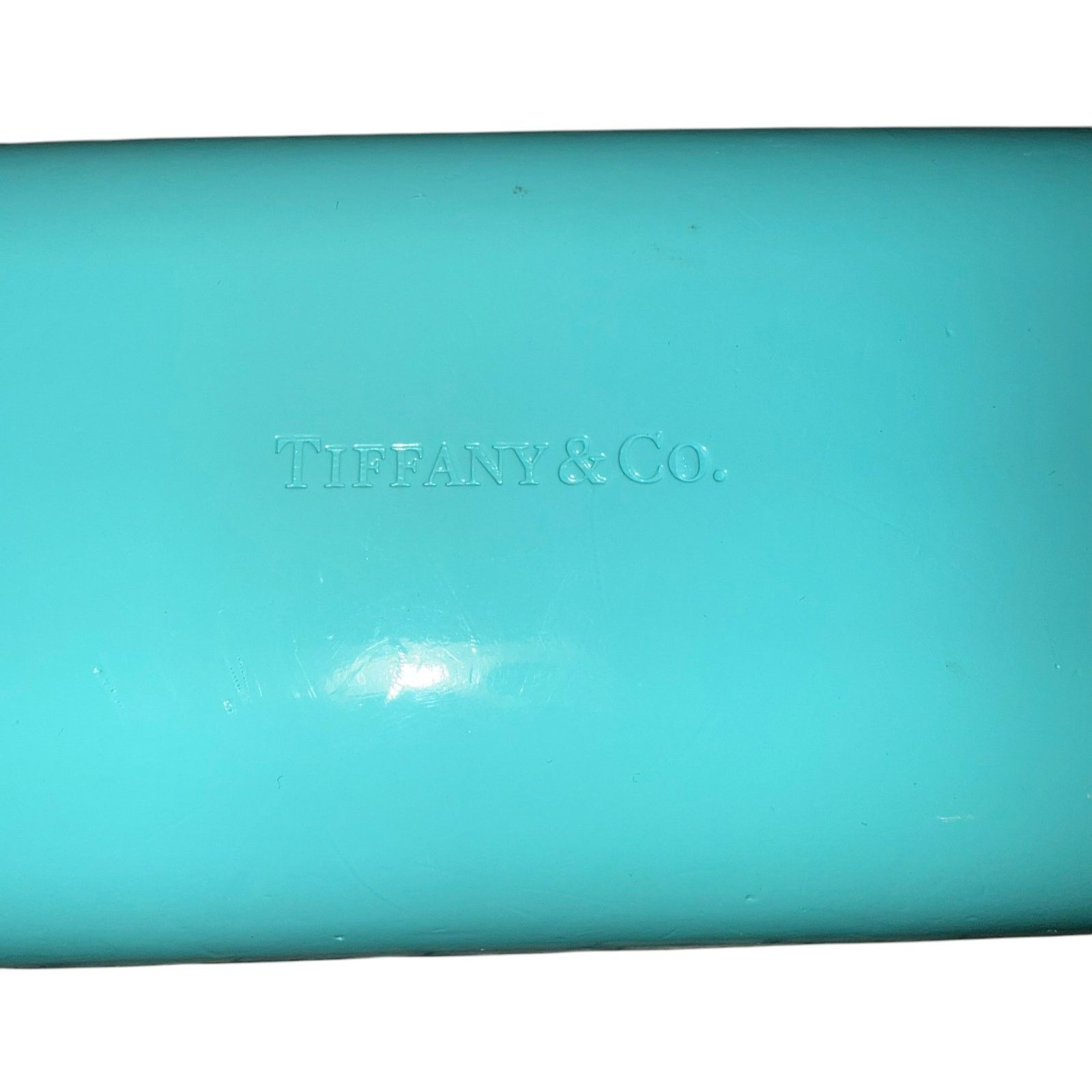 Tiffany & Co. Tiffany & Co. Turquoise Blue Hard Clam Shell Case and Cloth Size ONE SIZE - 5 Thumbnail
