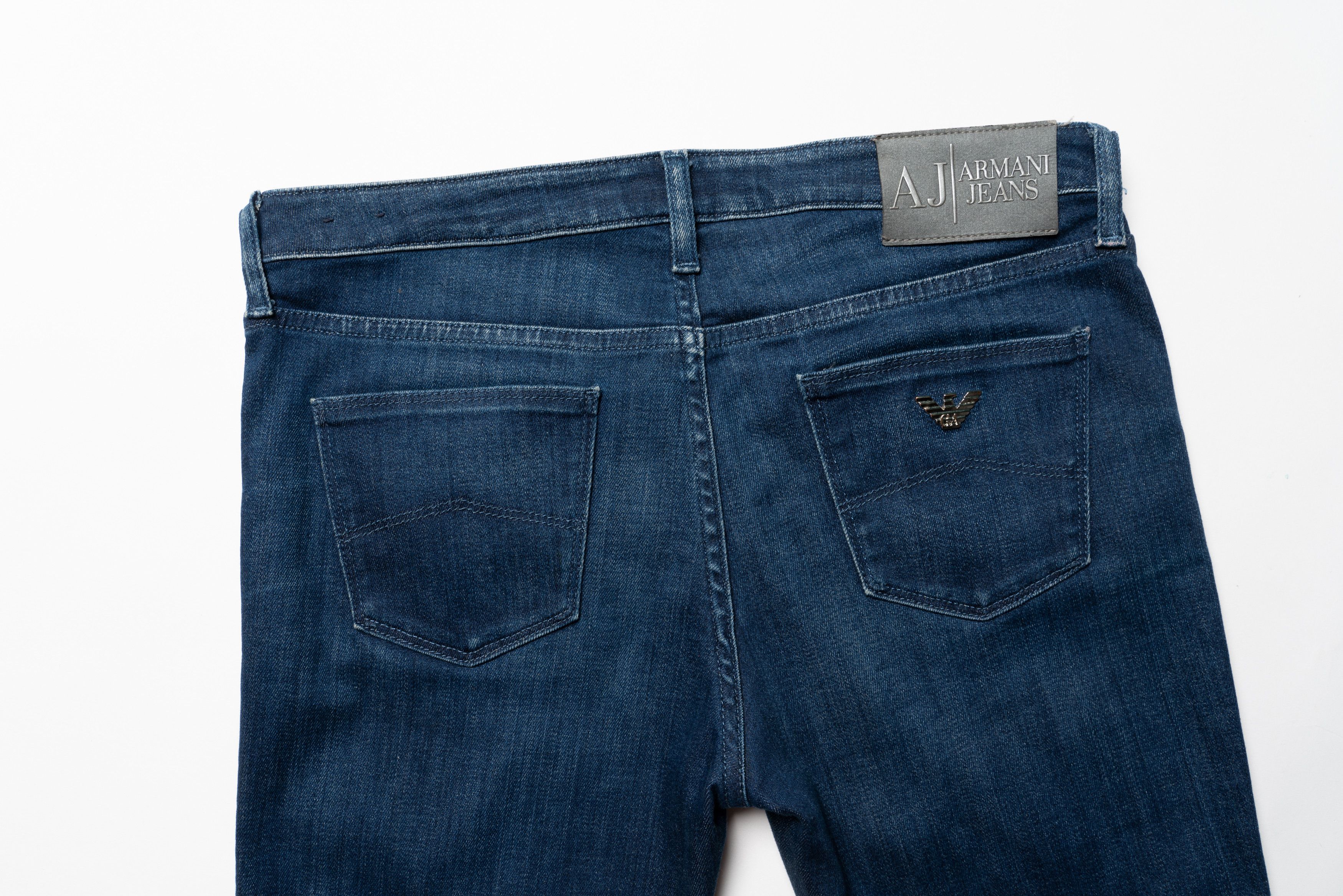 Armani 🔴 ARMANI JEANS Blue Denim Jeans Size 28" / US 6 / IT 42 - 11 Thumbnail
