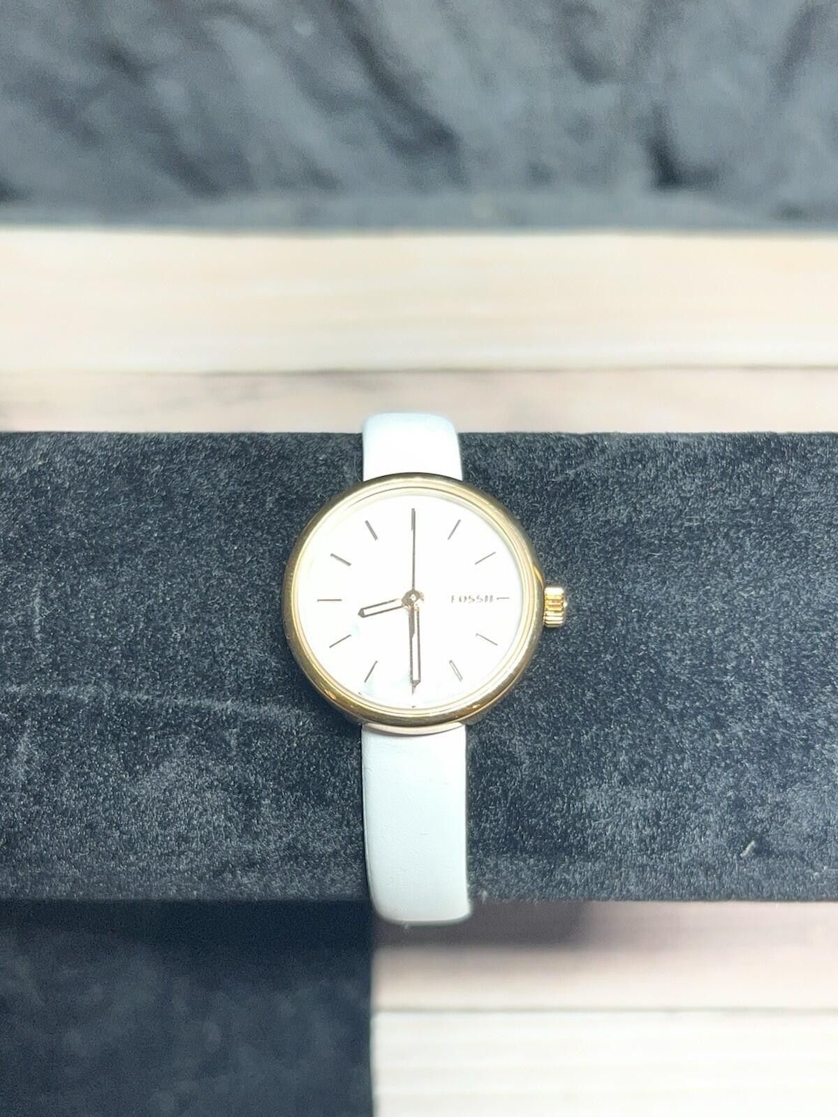 Fossil FOSSIL Women's BQ3495 Rose Gold, White Genuine Leather Watch Size ONE SIZE - 4 Thumbnail