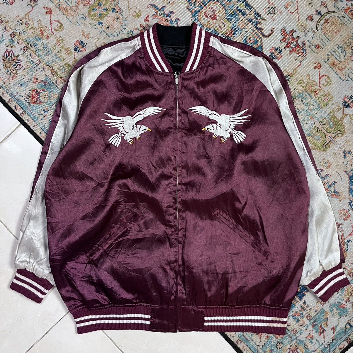 If Six Was Nine × Stussy ⚡️LAST DROP🔥 Rare Sukajan stussy japanese eagle Size US L / EU 52-54 / 3 - 3 Thumbnail