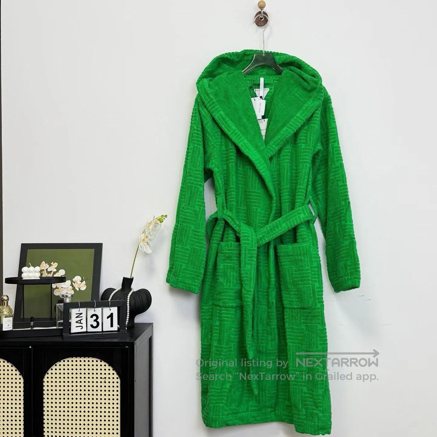 Bottega Veneta Bottega Veneta Green Logo Bathrobe M. Size US M / EU 48-50 / 2 - 1 Thumbnail