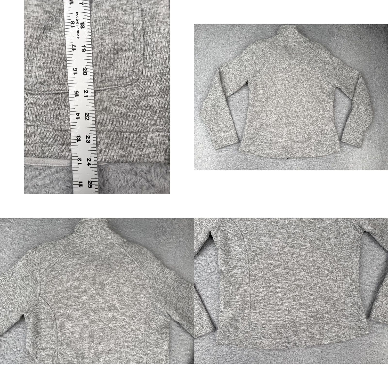 Patagonia Patagonia Jacket Womens Medium Gray Better Jacket Knit Shell Pockets Mock Neck Size M / US 6-8 / IT 42-44 - 9 Thumbnail