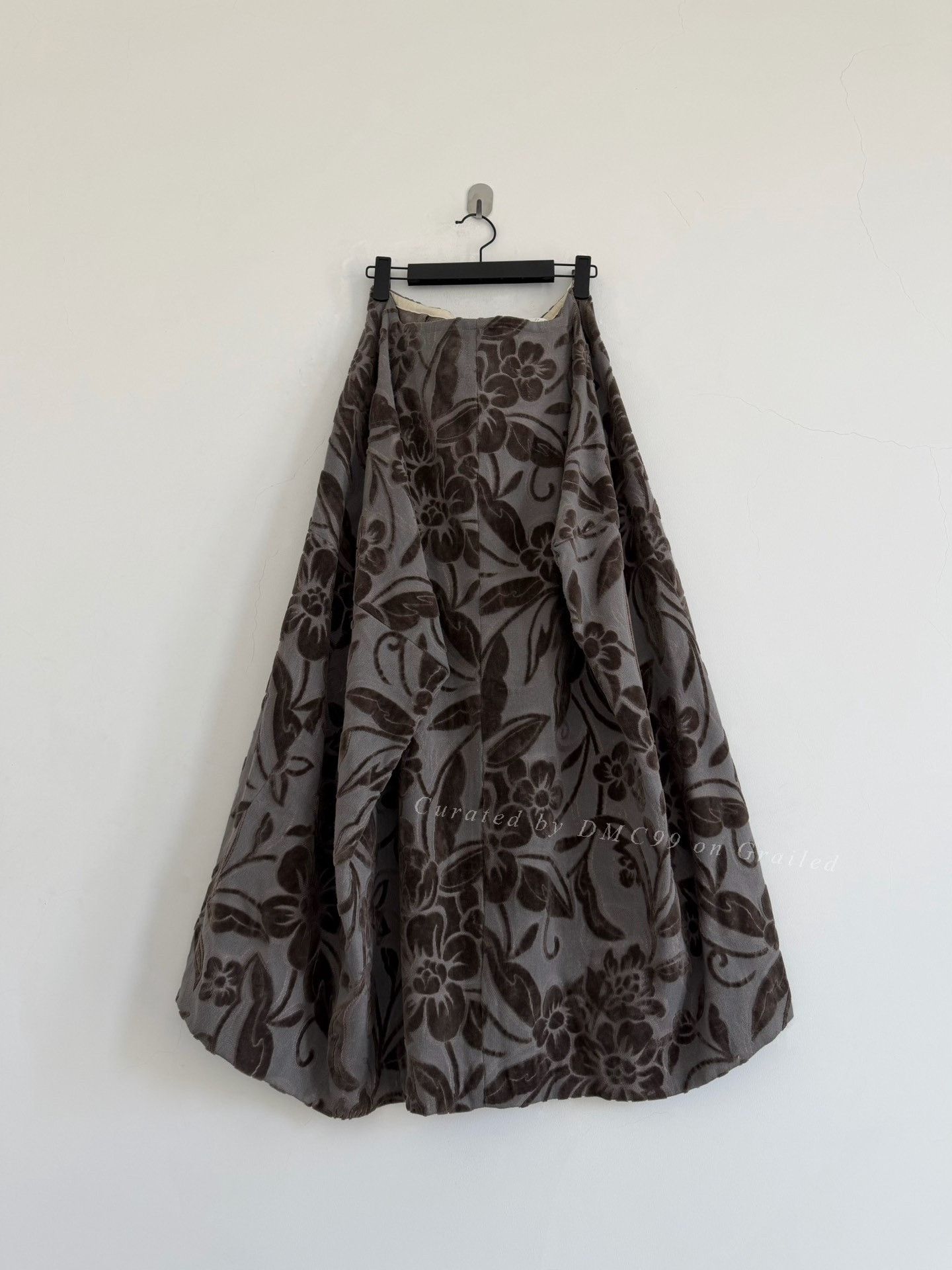 Rei Kawakubo Comme des Garçons 1996 Flocked Floral Skirt Size 33" - 1 Thumbnail