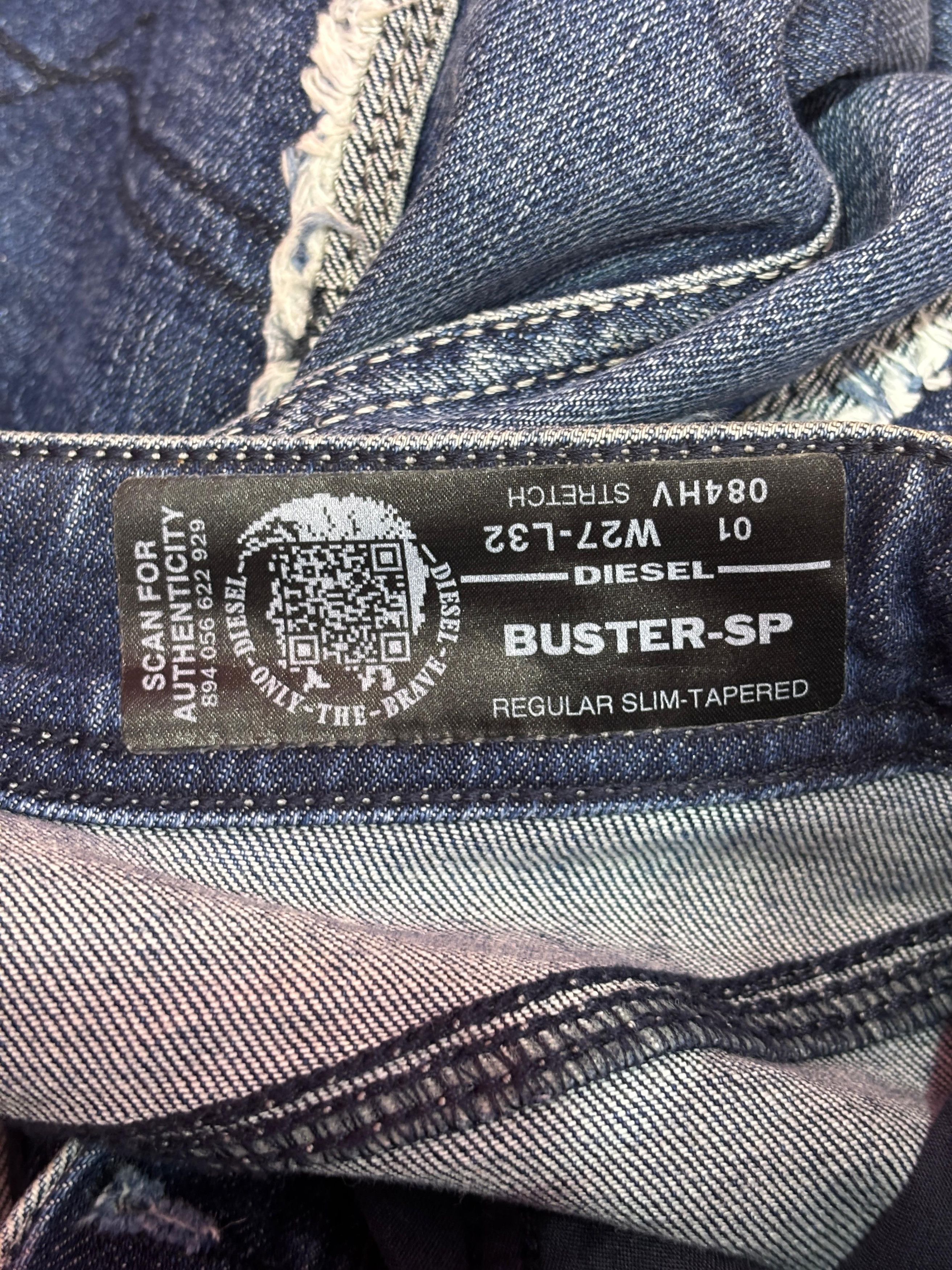 Diesel Diesel Frayed seam Jean (runs small) Button front- slim leg Size 27" / US 4 / IT 40 - 9 Thumbnail