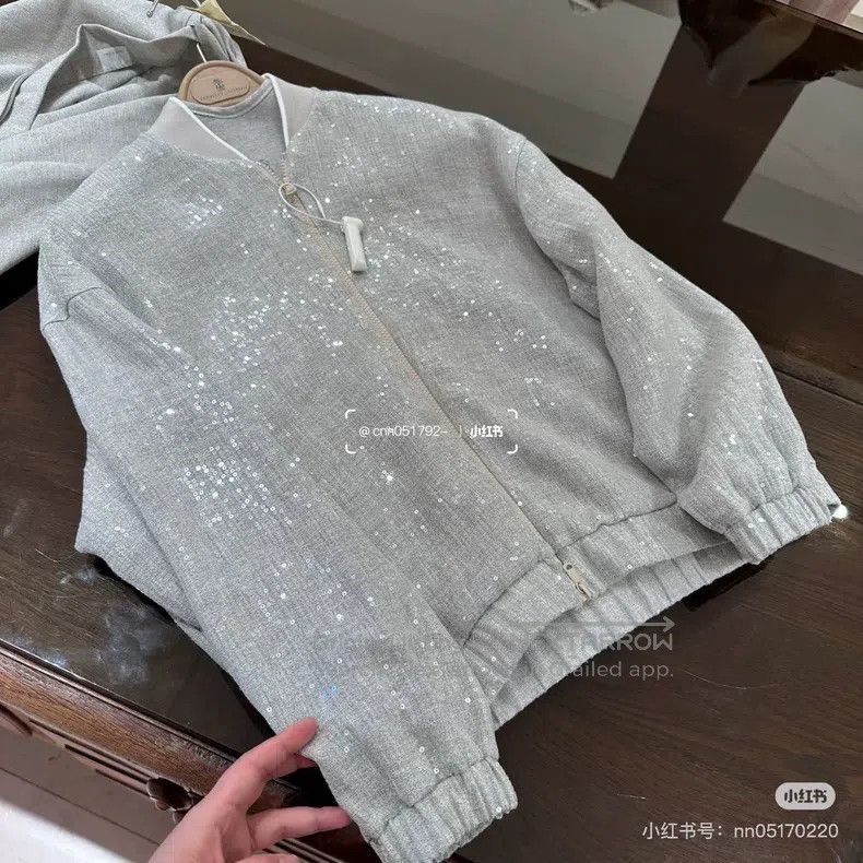 Brunello Cucinelli Brunello Cucinelli Linen Glitter Jacket Size XS / US 0-2 / IT 36-38 - 9 Thumbnail