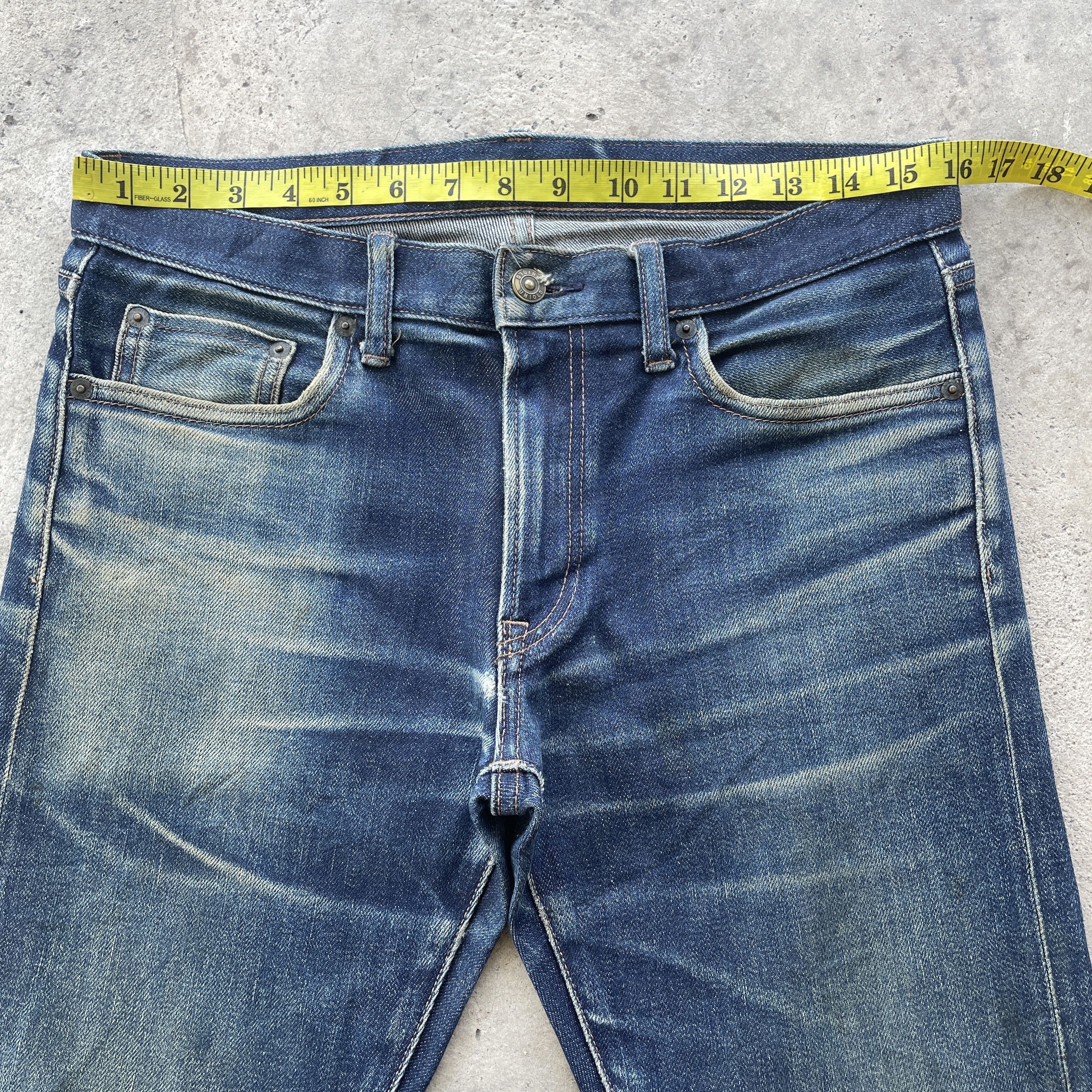 Japanese Brand × Jean VINTAGE JAPANESE DISTRESSED FADED REDLINE RIPPED PANTS JEANS Size US 32 / EU 48 - 5 Thumbnail