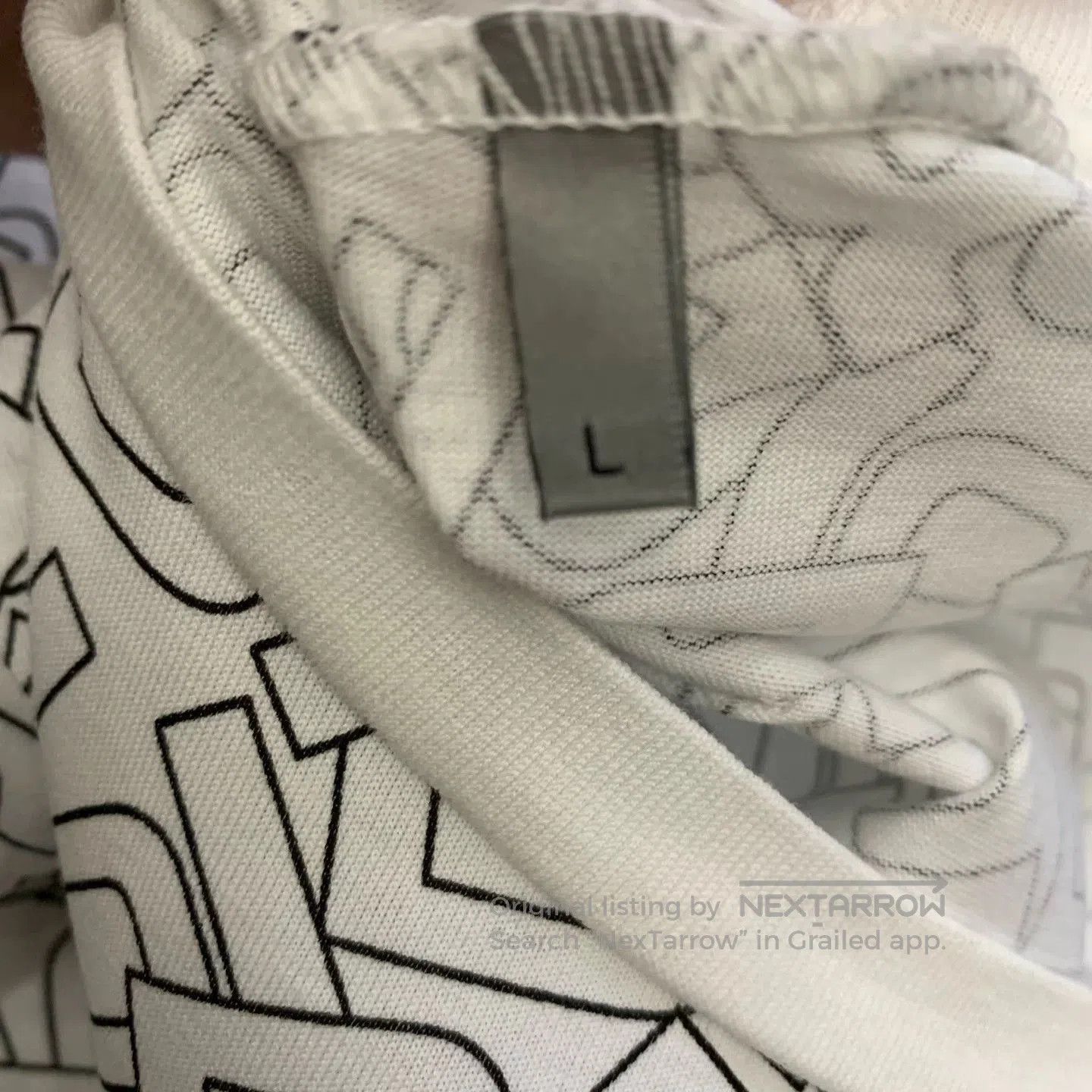 Dior White Short-Sleeve Patterned T-Shirt. Size US L / EU 52-54 / 3 - 9 Thumbnail