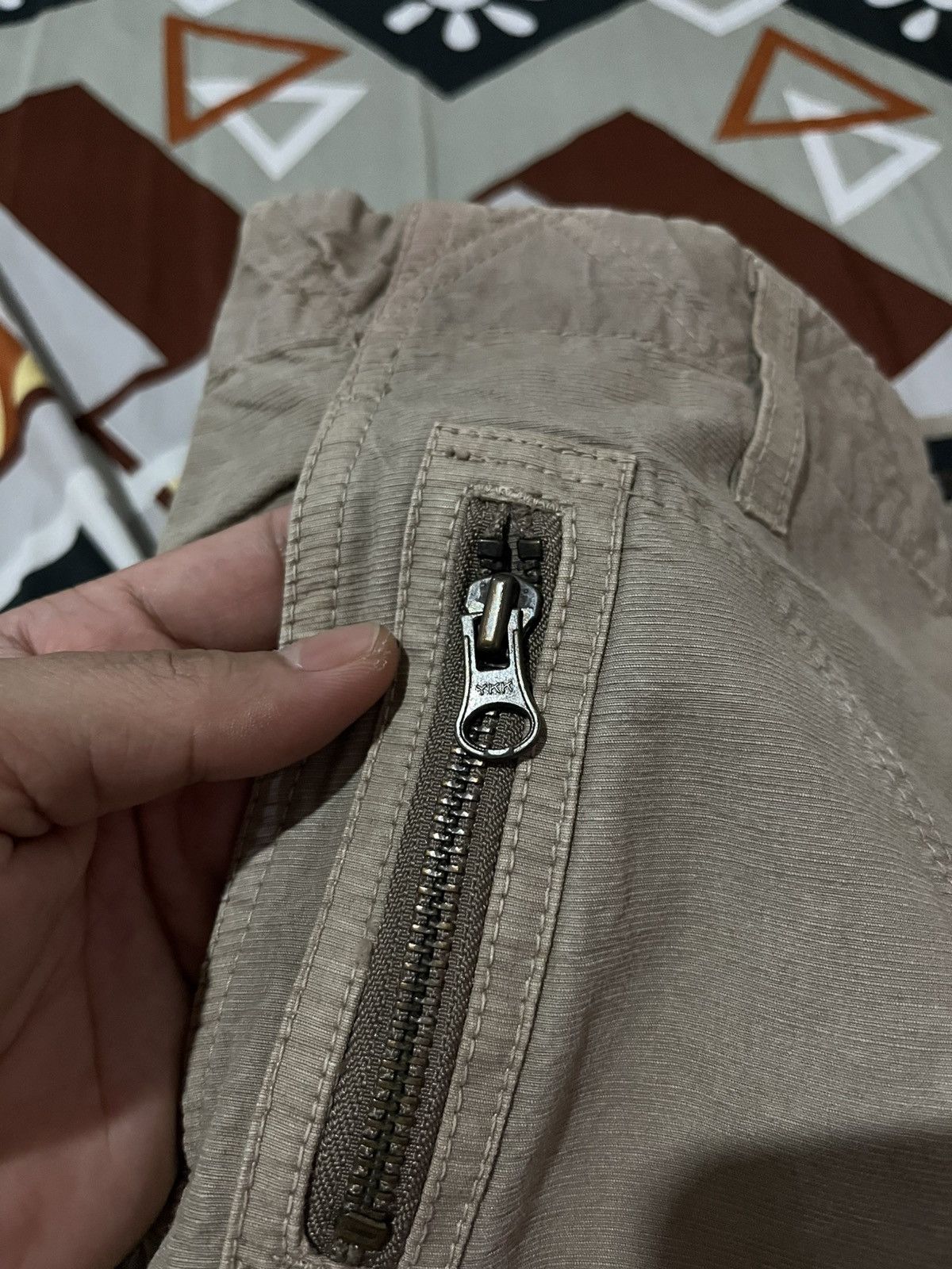 Japanese Brand Halb Kiminori Morishita Cargo Flare Canvas Pants Size US 31 - 10 Thumbnail