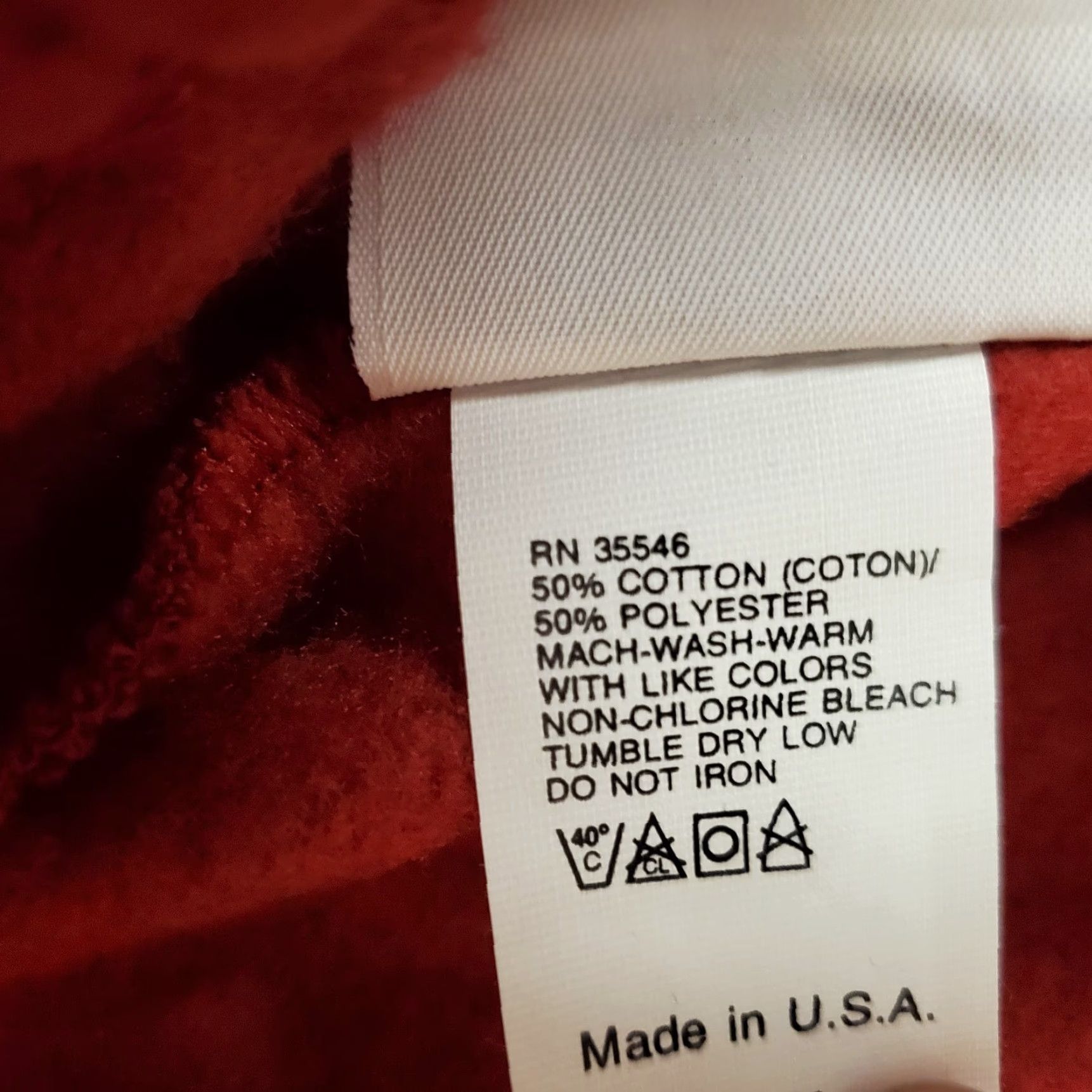 Vintage VINTAGE Pro Spirit Sweat Pants Mens S Red Cotton Blend Made in USA Y2K 90s Sweatpants Mens Red USA Cotton Blend Pro Spirit Pants S Size US 29 - 6 Thumbnail